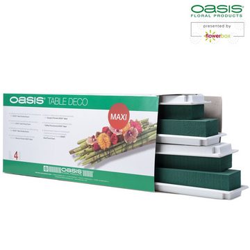 Oasis Schaumgummi OASIS® Table Deco Maxi - 48 x 9 x 5cm - 4 St. - weiß