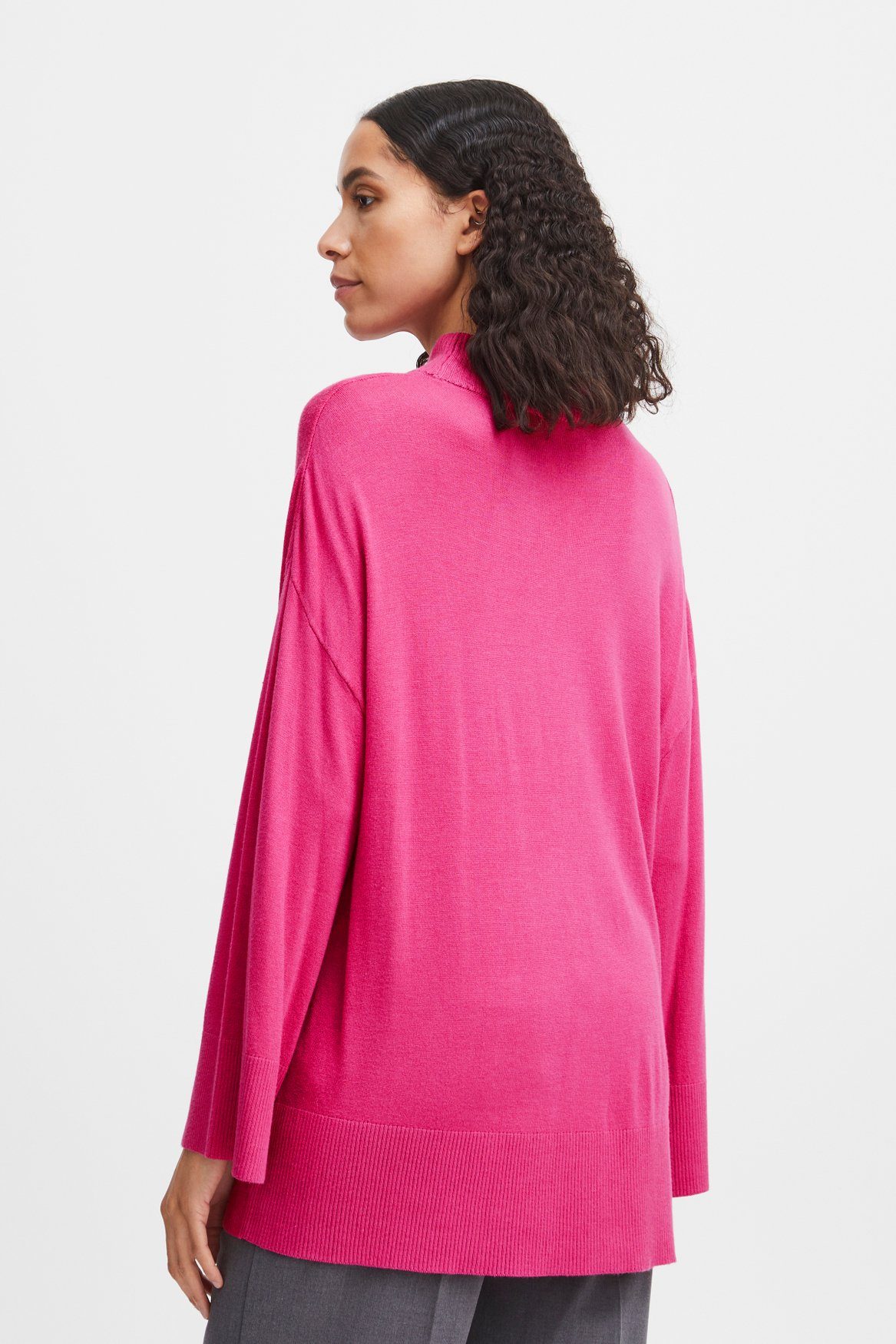 6263 Langarm Shirt Feinstrick in b.young BYMMPIMBA1 Strickpullover Pullover Pink