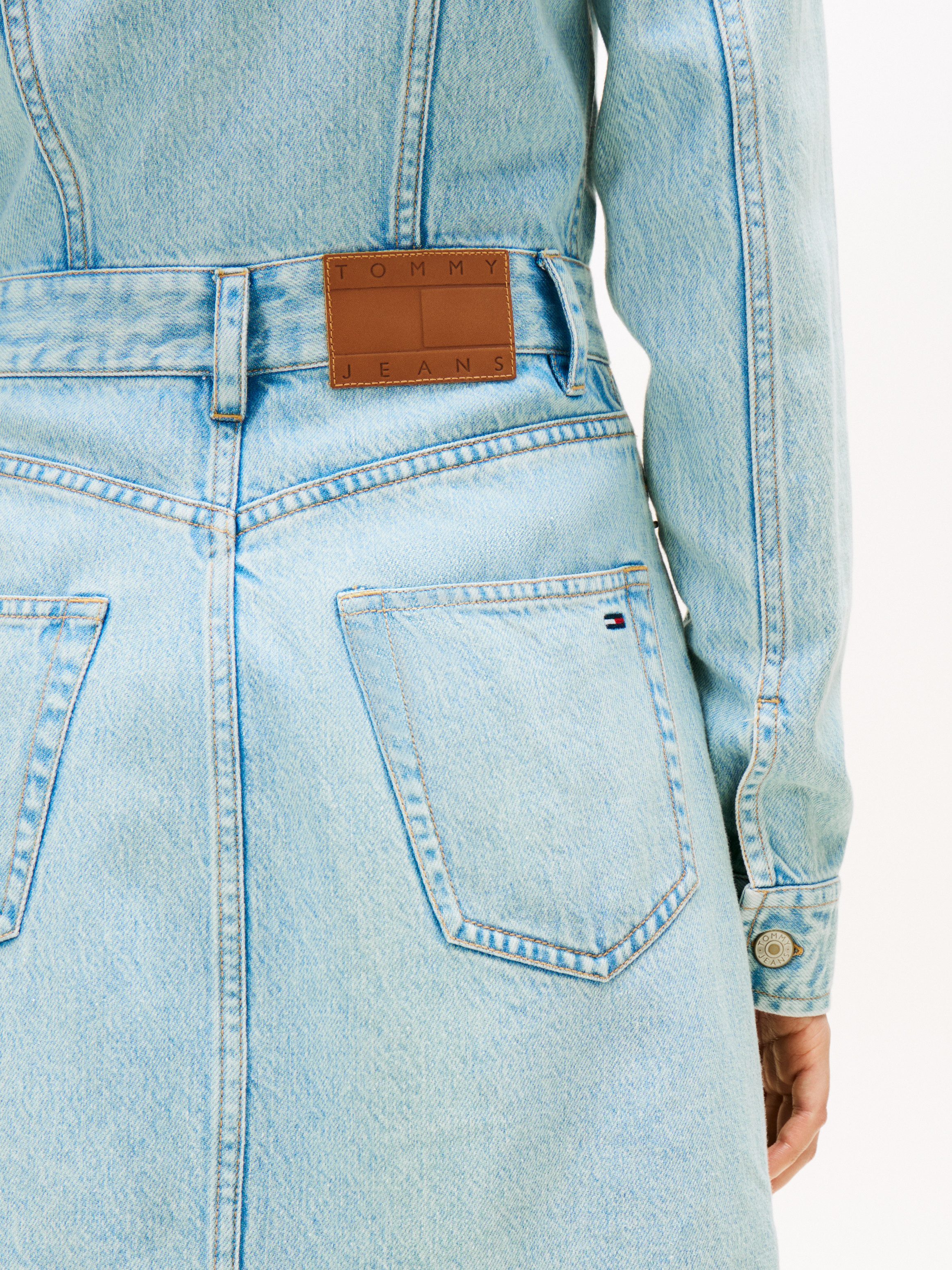 Tommy Jeans Jeanskleid MINI TRUCKER DENIM DRESS – Bild 4 von 5
