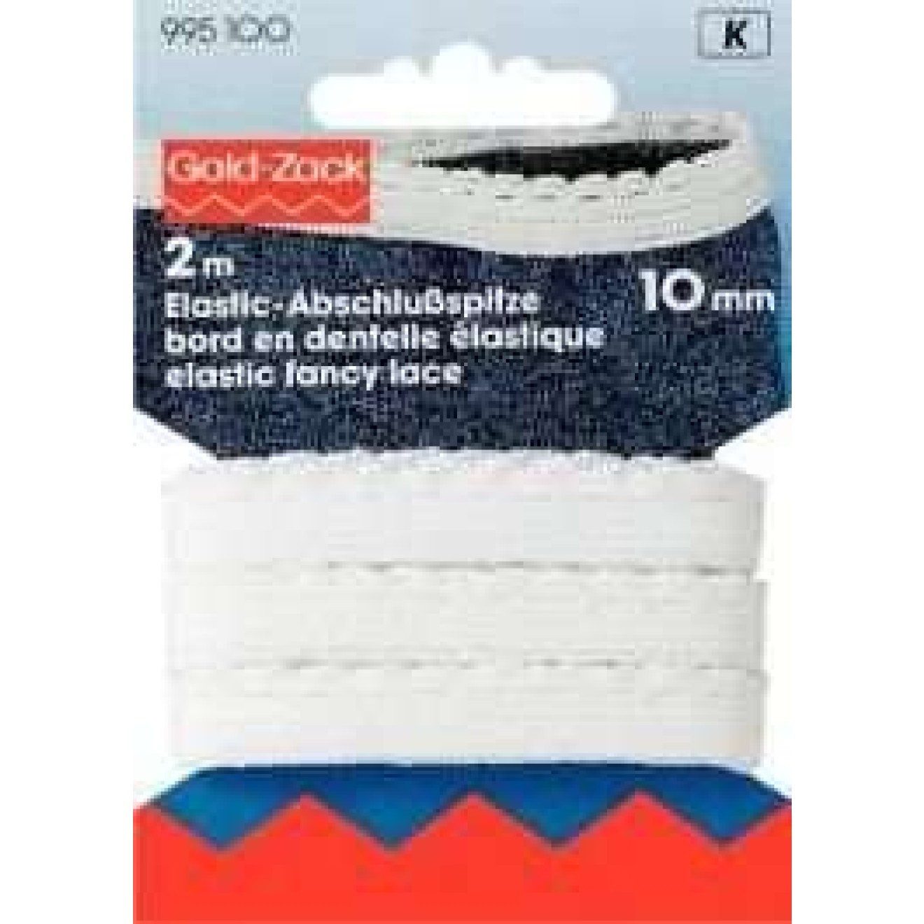 Prym Stricknadeln Elastic-Abschlußspitze 10 mm weiß 2 m