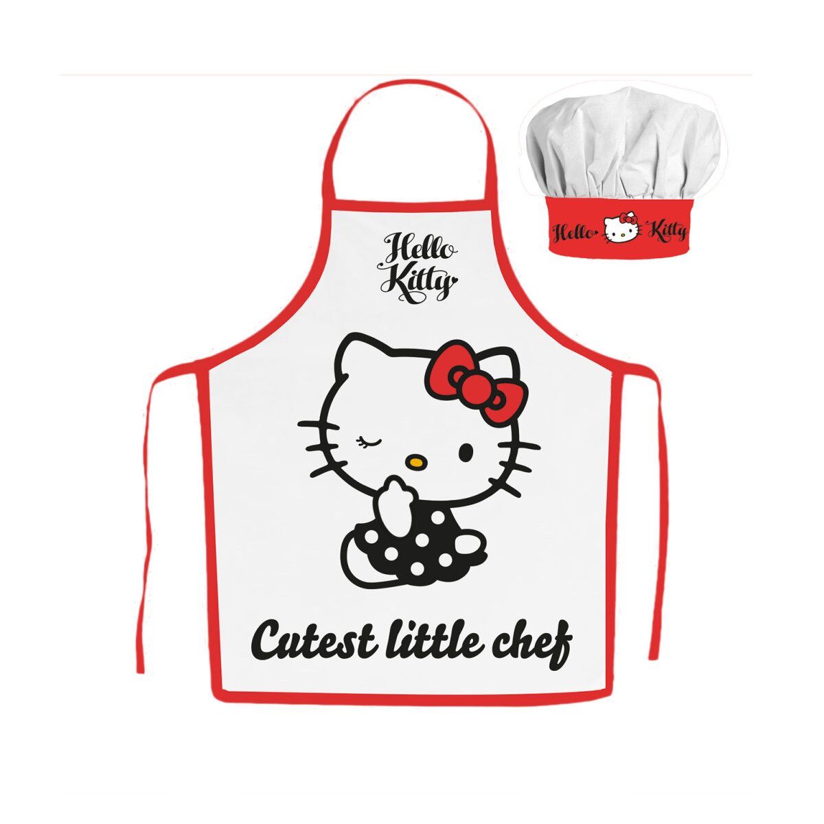 Hello Kitty Kochschürze Hello Kitty Little Chef Kinder Schürze 2-teiliges S günstig online kaufen