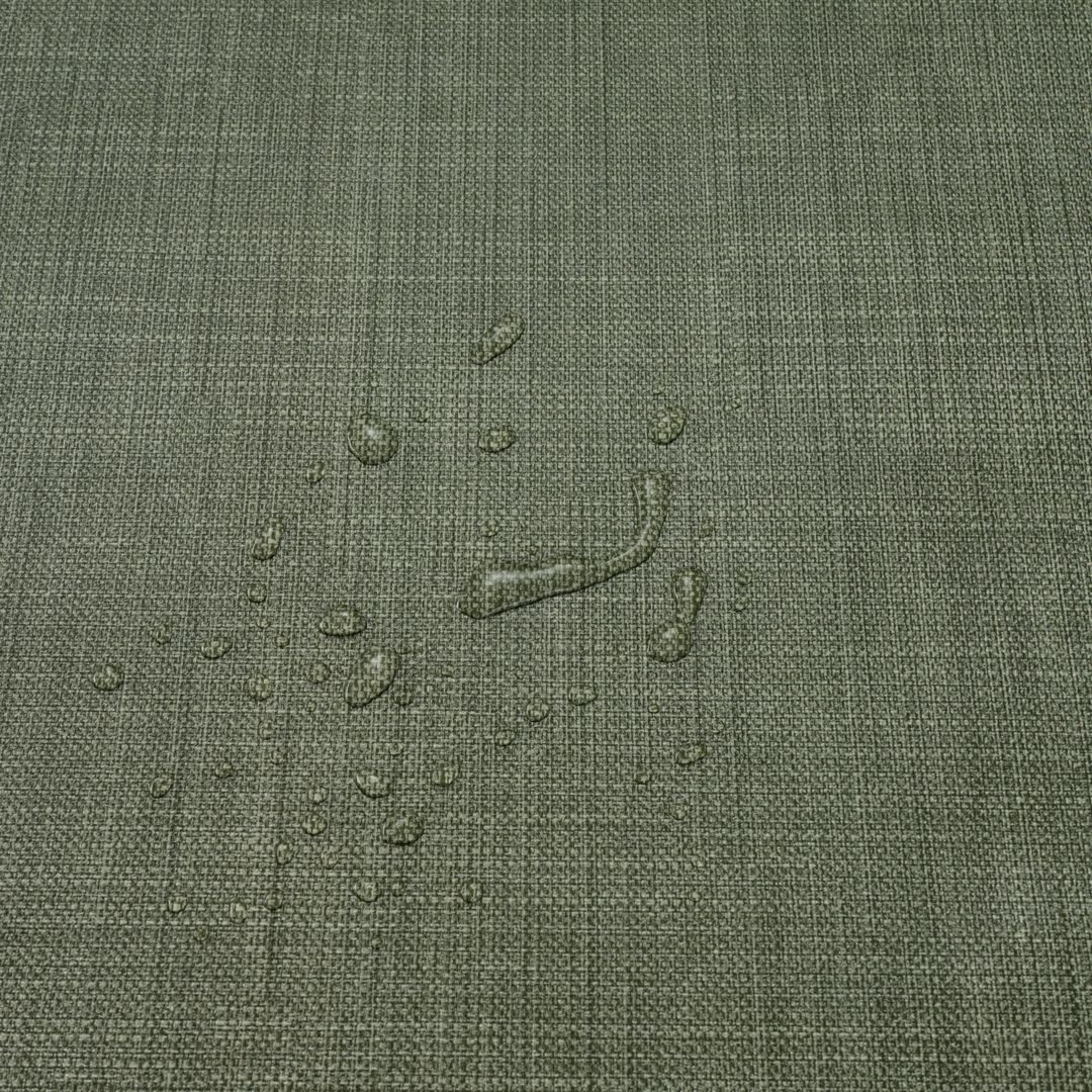 laro Tischdecke Wachstuchtischdecke Uni Leinen Olivgrün PVC Eckig