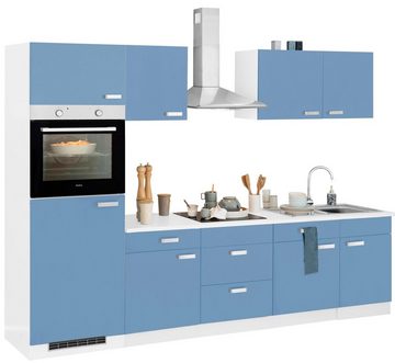 wiho Küchen Küchenzeile Husum, mit E-Geräten, Breite 280 cm