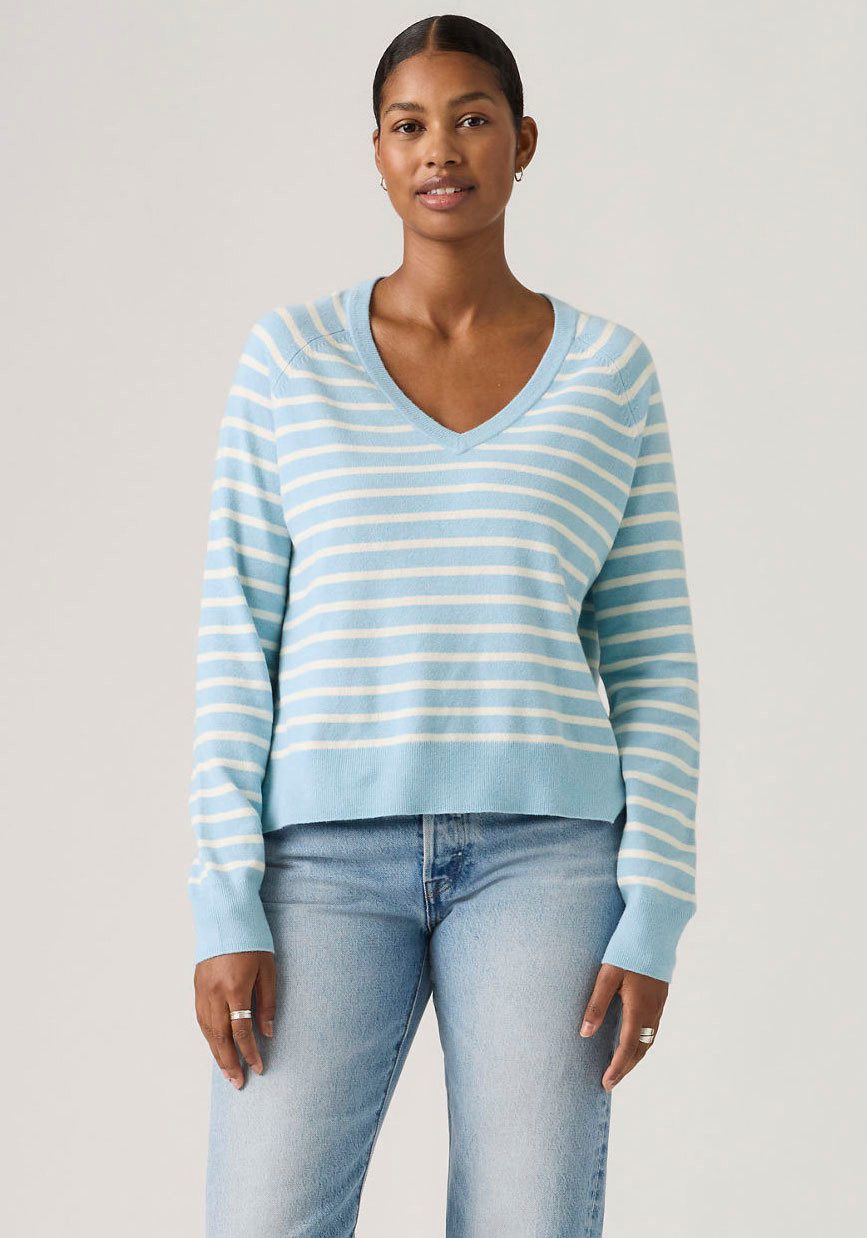 Levi's® V-Ausschnitt-Pullover SUPER SOFT VNECK PULLOVER im Bund beidseitig günstig online kaufen