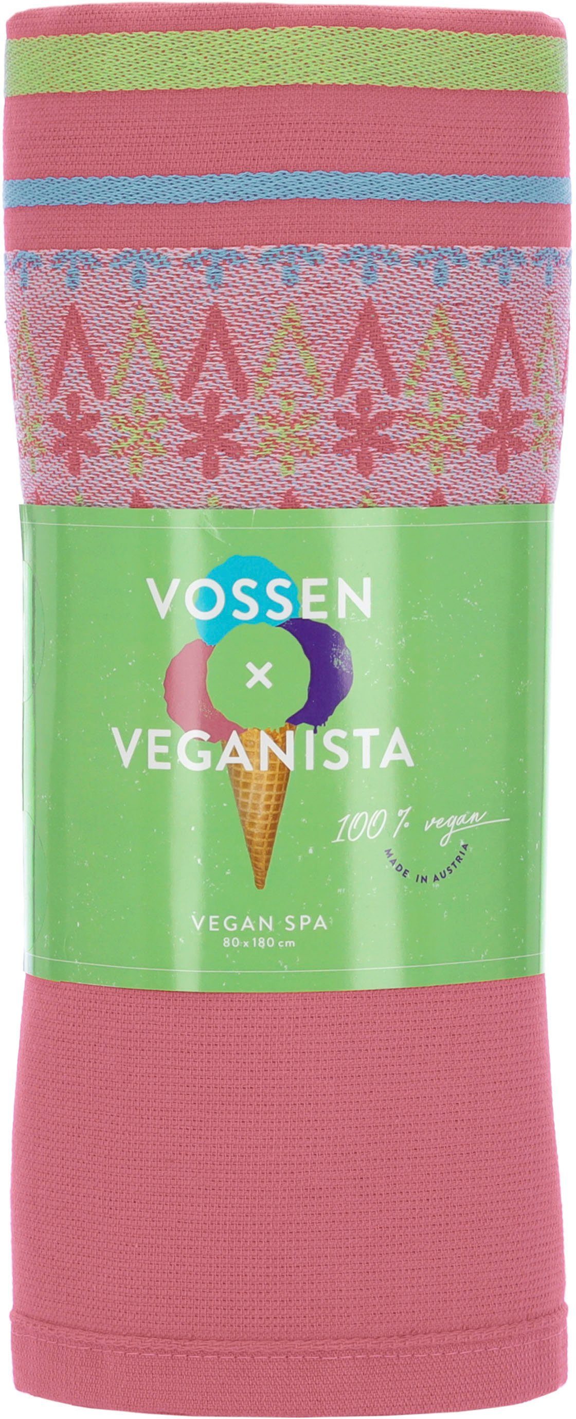 mit geometrischen Hamamtuch spa, vegan (1-St), im Design Elementen Jacquard strawberrytella All-Over Vossen