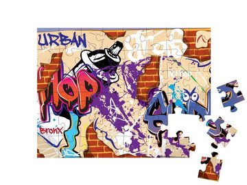 puzzleYOU Puzzle Street Art: Graffiti-Kunst, 48 Puzzleteile, puzzleYOU-Kollektionen Graffiti