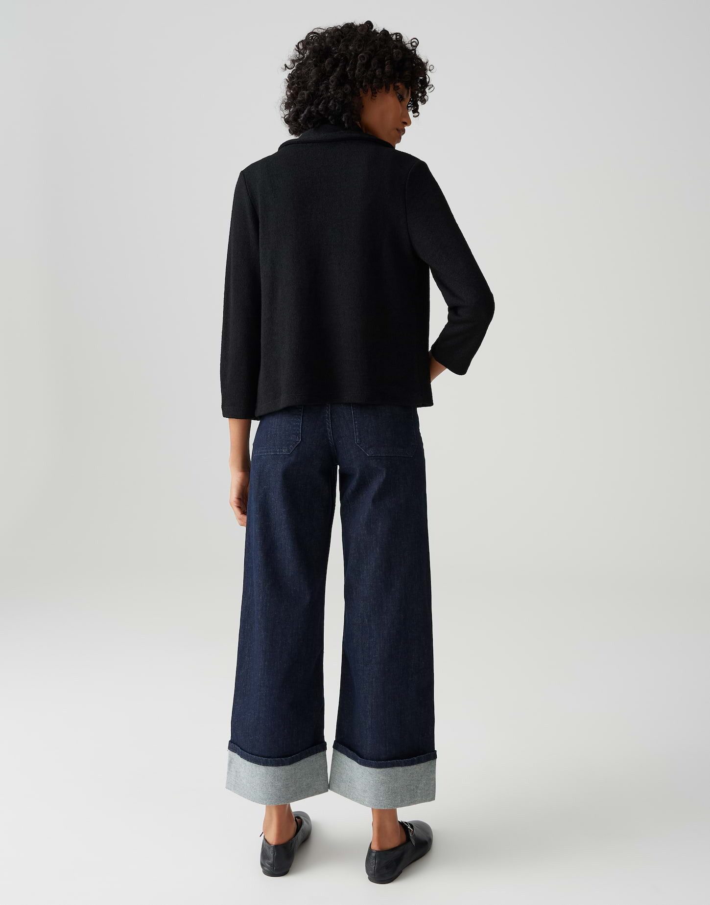OPUS 3/4-Arm-Shirt SANDRINE BREEZE Regular in Feinstrick Optik