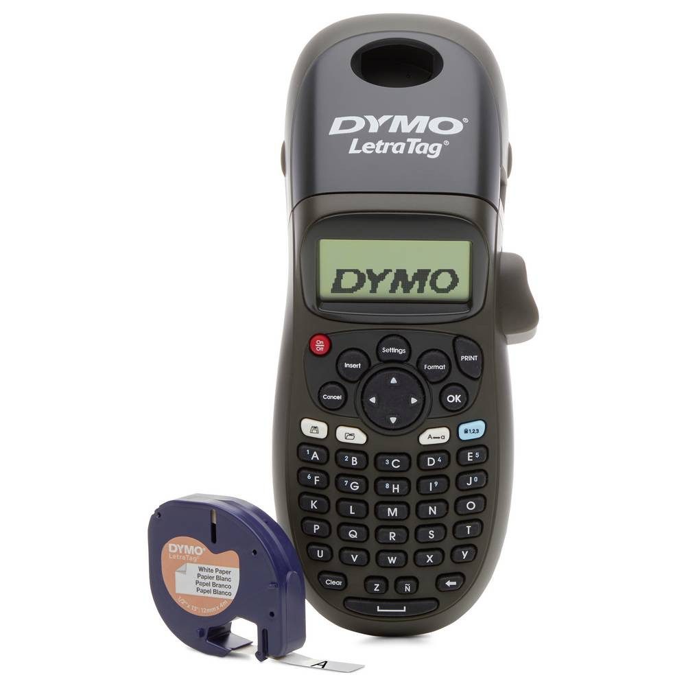 DYMO Beschriftungsgerät LetraTag LT-100H Schwarz Beschriftungsgerät Geeignet für Schriftband: