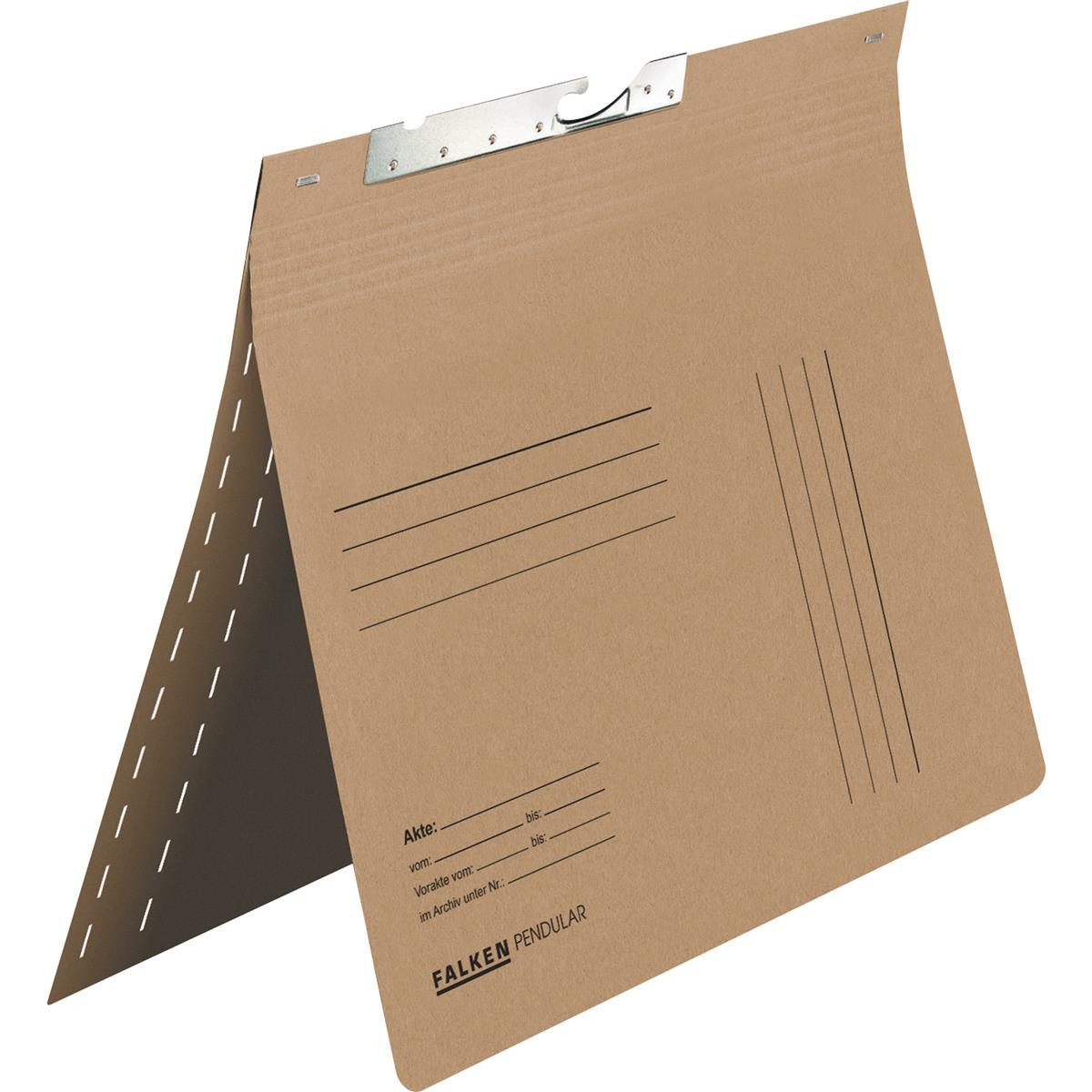 Hefter Falken Pendelhefter 15033600 A4 kaufm. Heftung RC Karton braun
