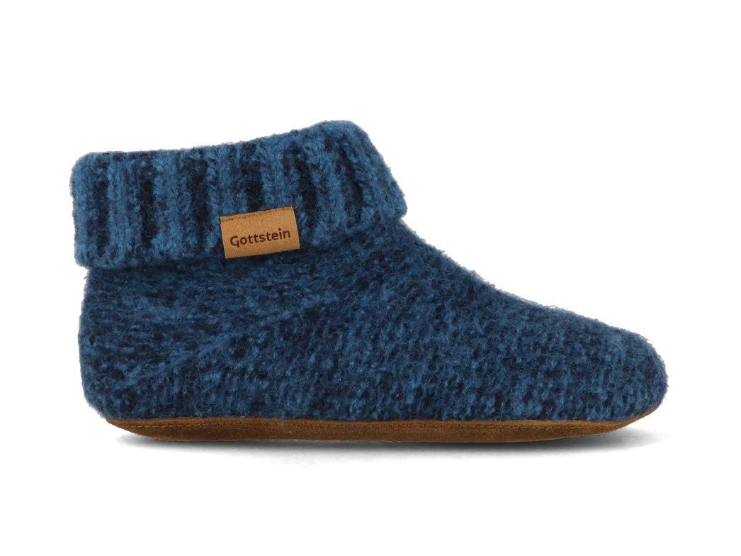 Gottstein Hüttenschuhe Knit Boot Hausschuh reine Schurwolle