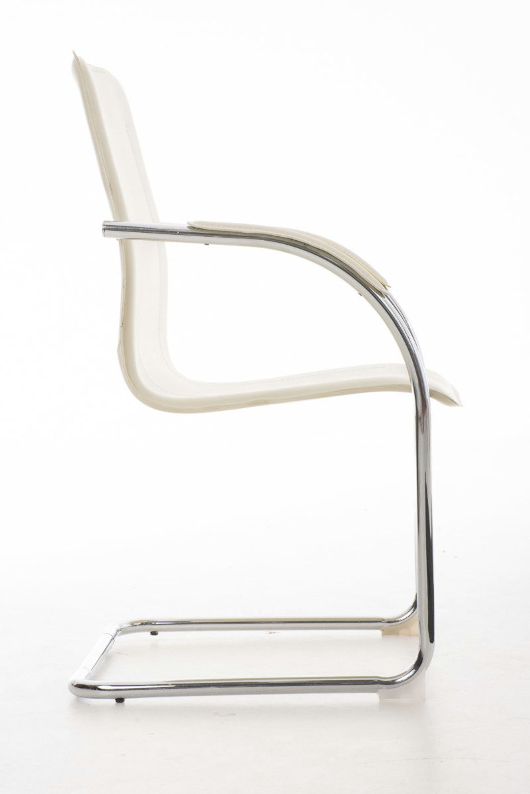 furnicato Besucherstuhl Melina V2 94x56x52 cm creme (1 St)