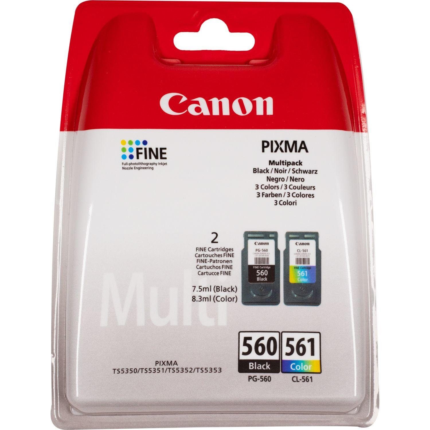 Canon Original Canon Multipack PG-560 Black + CL-561 Color (3713C006) Tintenpatrone