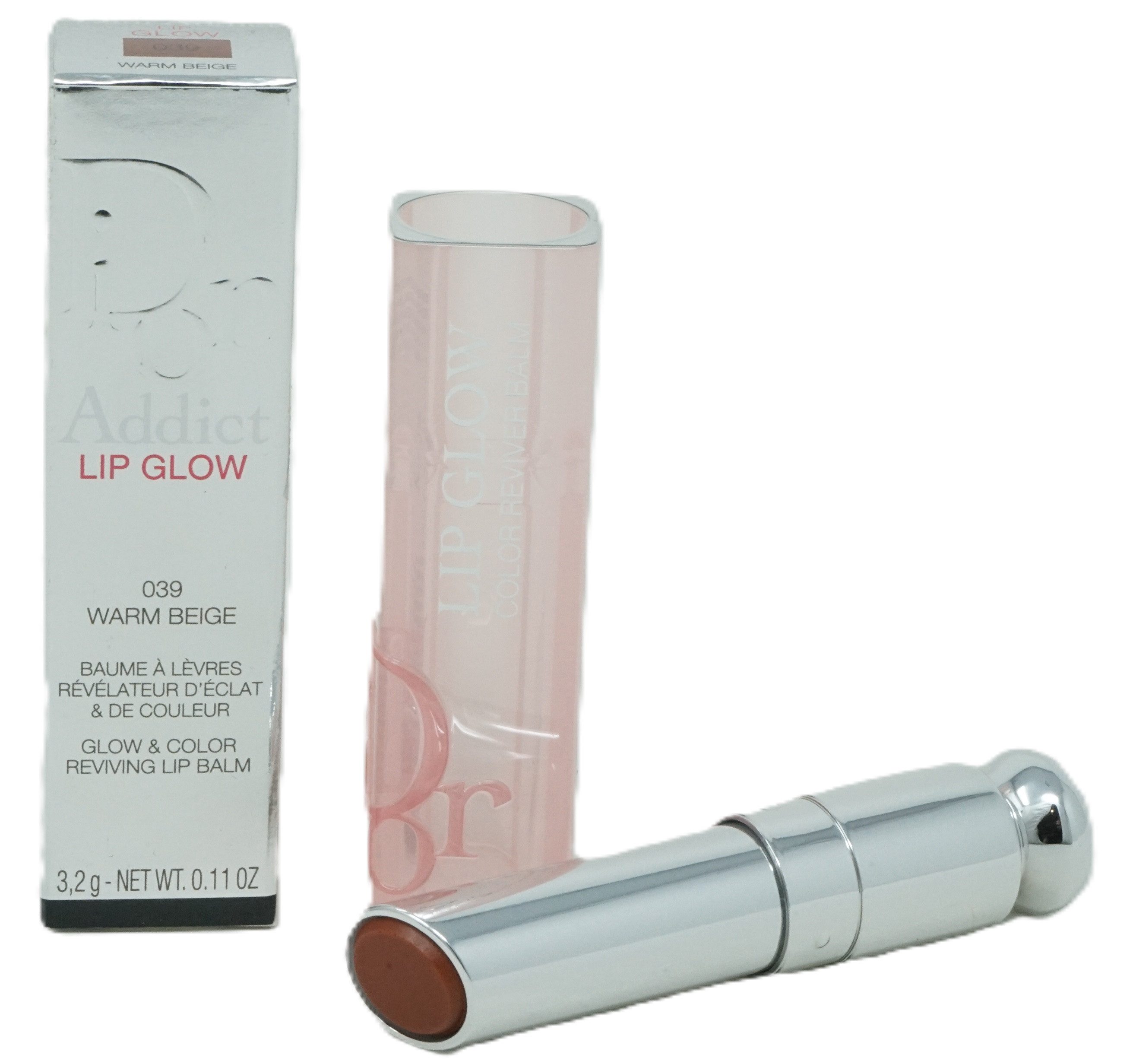 Dior Lippenstift Dior Addict Lip Glow Бальзам для губ 3,2g Warm Beige 039