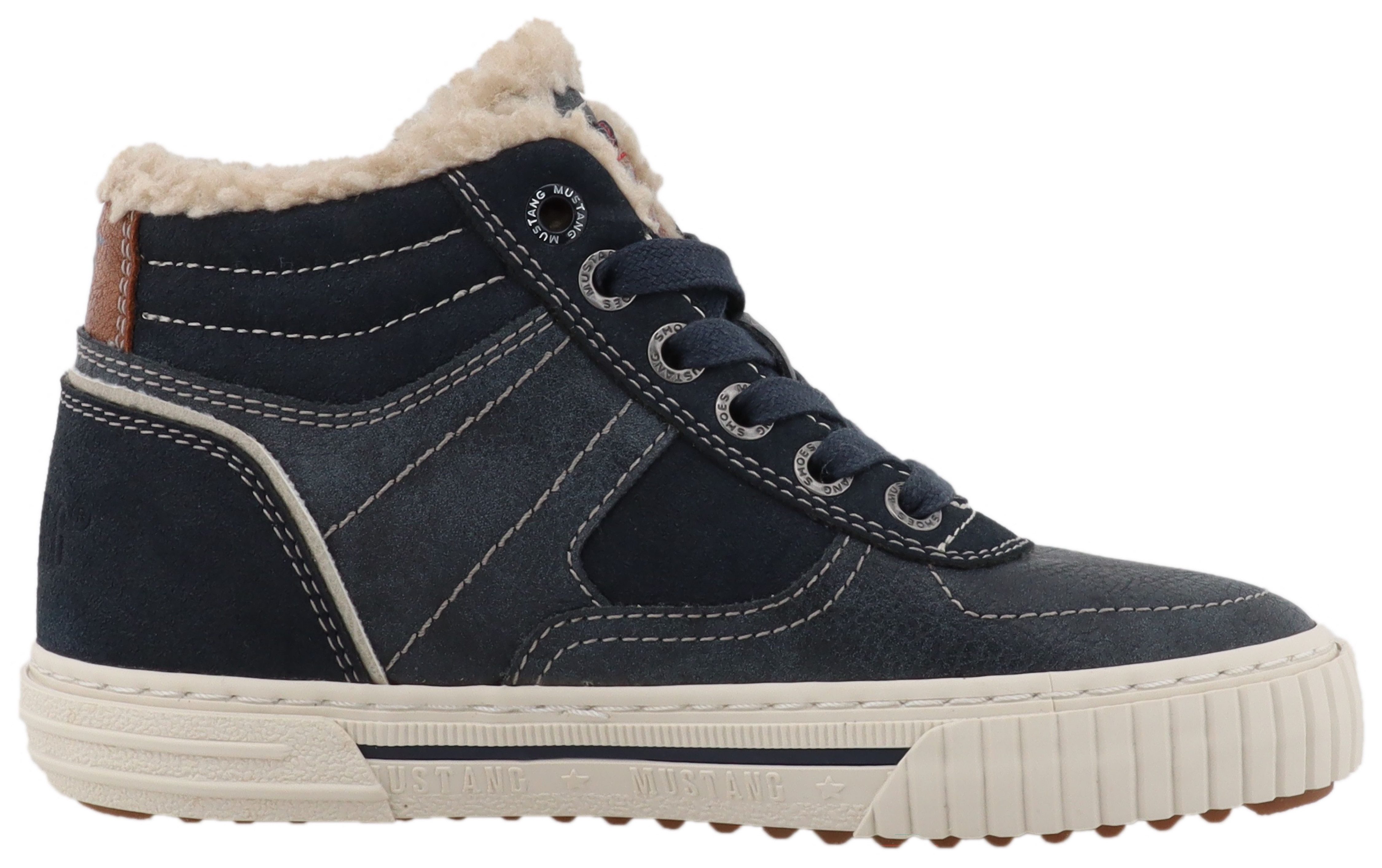 Mustang Shoes Ezio Sneaker High Top Sneaker, Schnürboots mit Reißverschluss