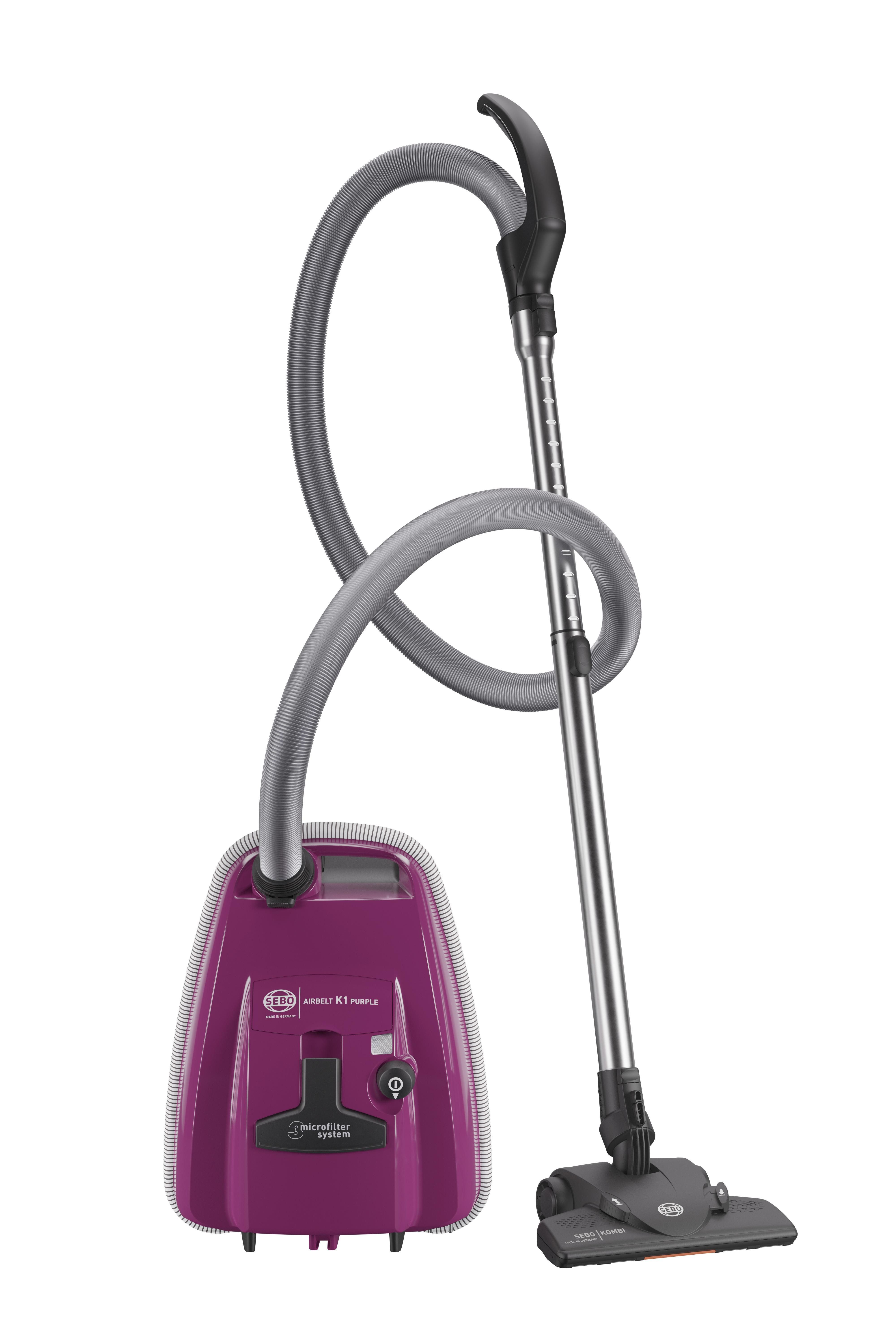 SEBO Bodenstaubsauger SEBO Airbelt K1 Purple Bodenstaubsauger (890 W, 10,5 m Aktionsradiu...