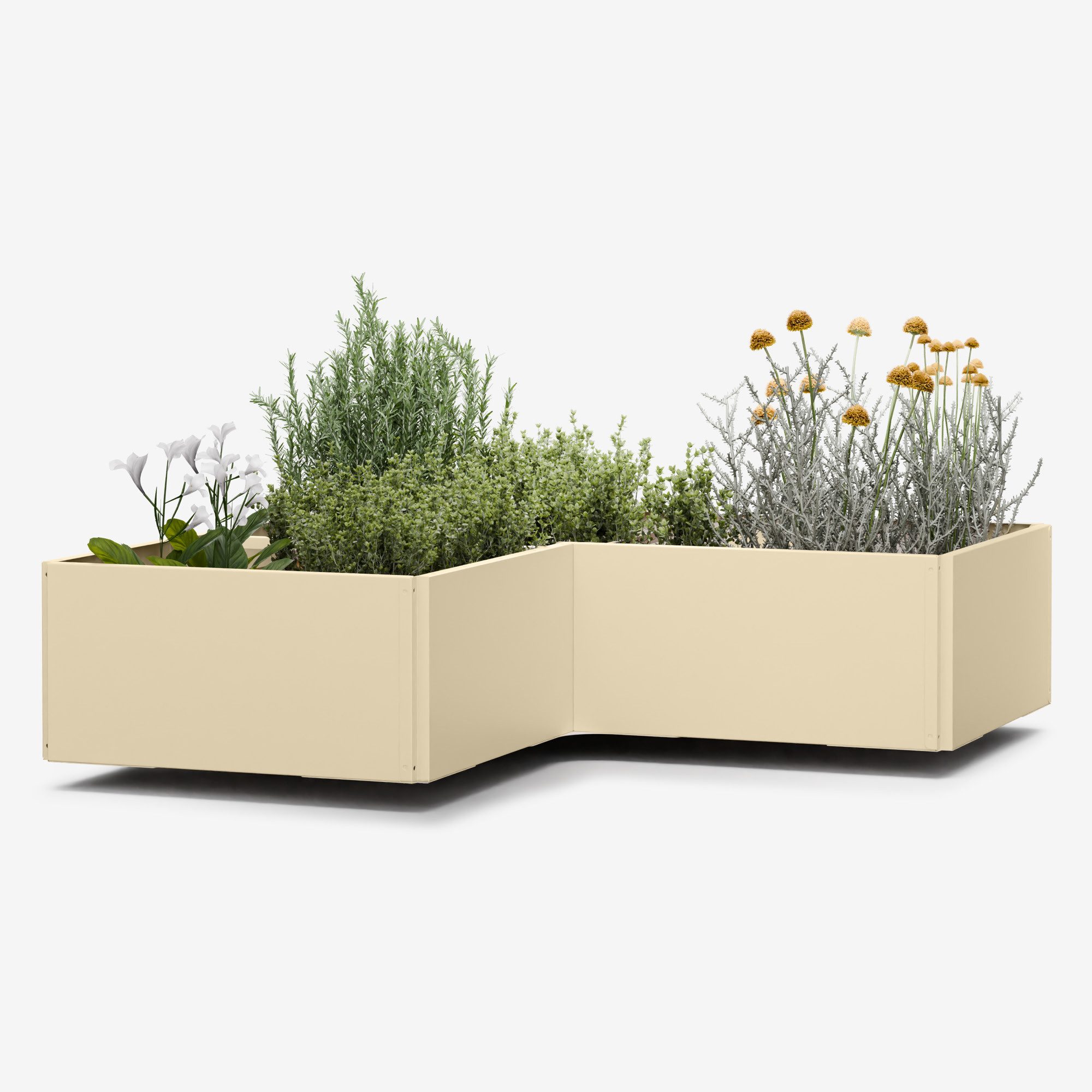 blumfeldt Hochbeet Versagrow Hochbeet Metall mit 8 Modulen, Pflanzkübel Outdoor Balkon außen groß Metall Garten