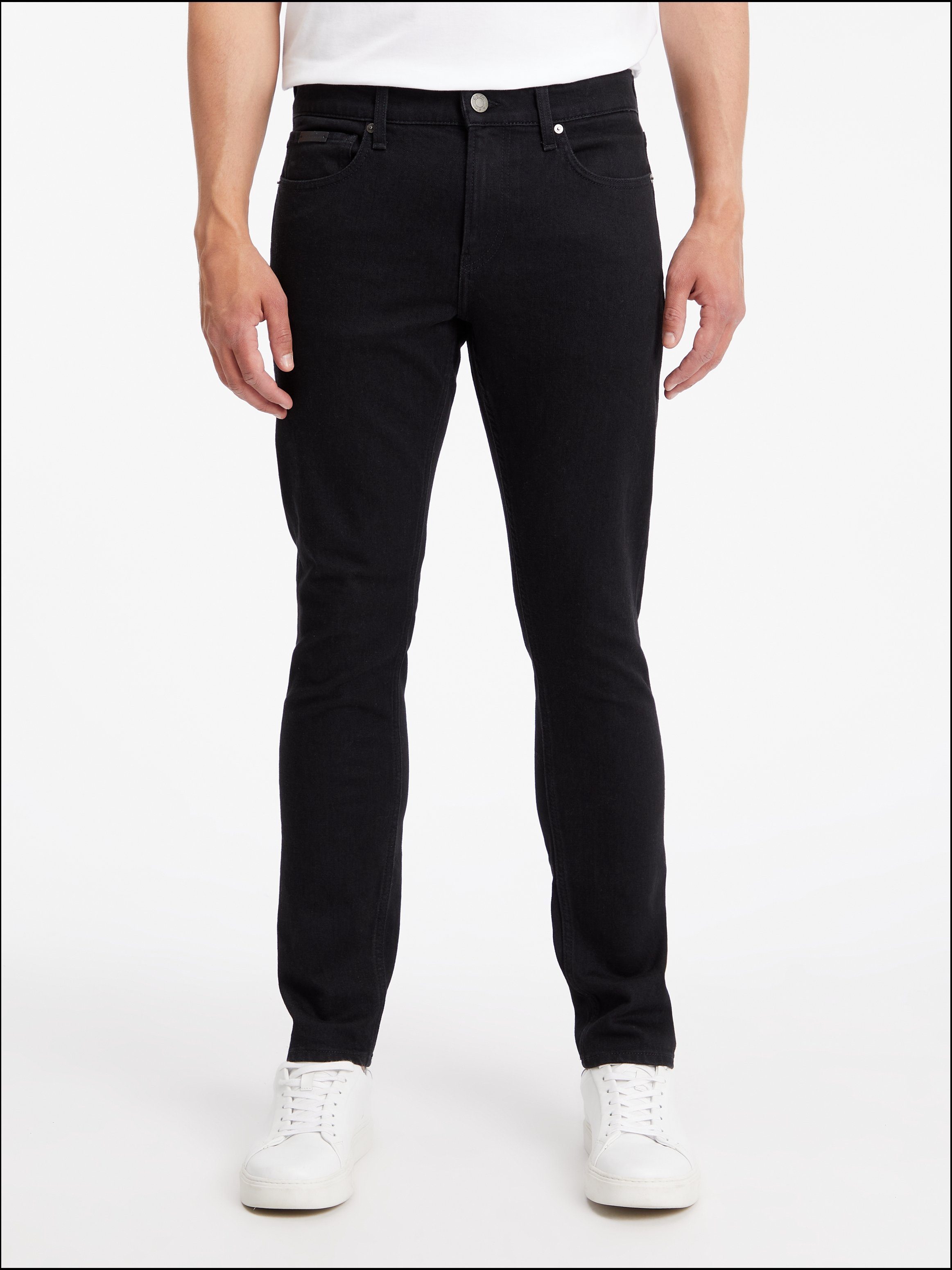 SLIM BLACK im FIT Klein Slim-fit-Jeans Black 5-Pocket-Style Denim Calvin RINSE