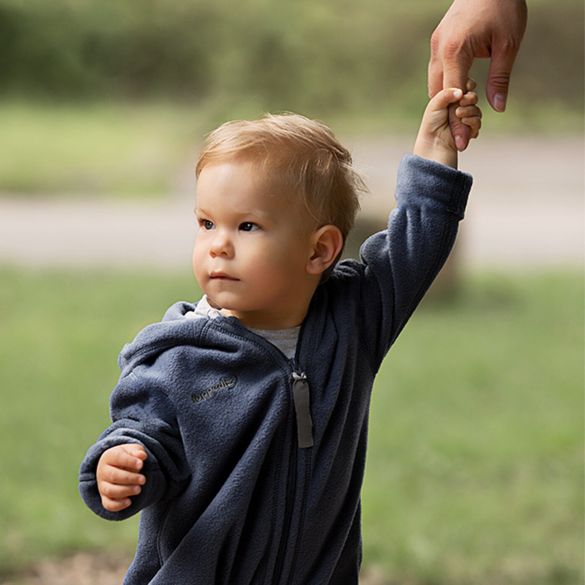 Hoppediz Fleeceoverall Fleece-Overall mit Umschlagbündchen