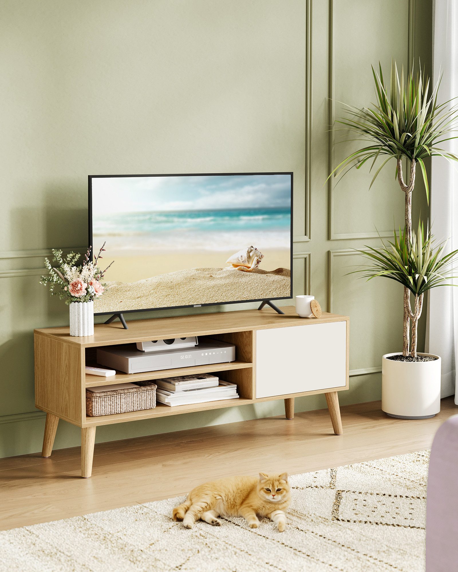 VASAGLE Lowboard Fernsehtisch, 110/120cm lange, Fernseher günstig online kaufen