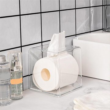 KIKI Aufbewahrungsbox Tissue transparent tissue box cute and multifunctional (1 St)