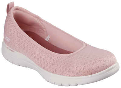 Skechers ON-THE-GO FLEX-SIENA Ballerina Slipper, Schlupfschuh, Slip-On Sneaker mit bequemem Elastikeinfass