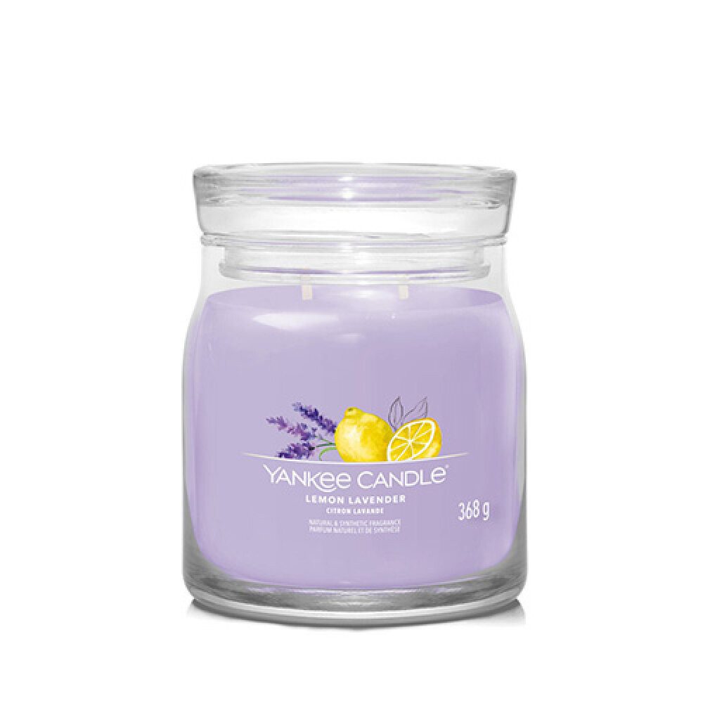 Yankee Candle Duftkerze Aromatic candle Signature glass medium Lemon Lavender 368 g