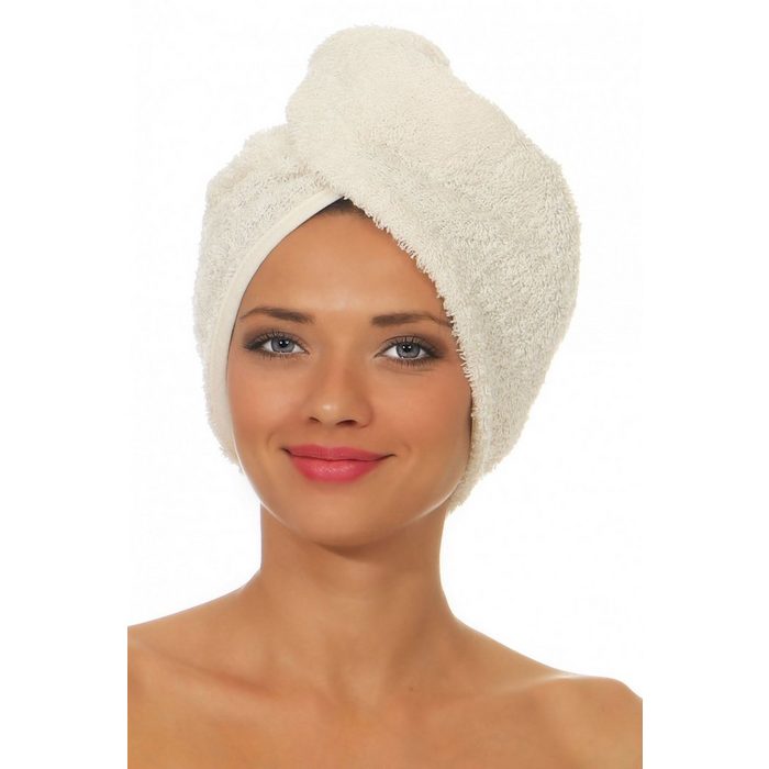 NATURA WALK Turban-Handtuch Haarturban aus Bio -Baumwolle