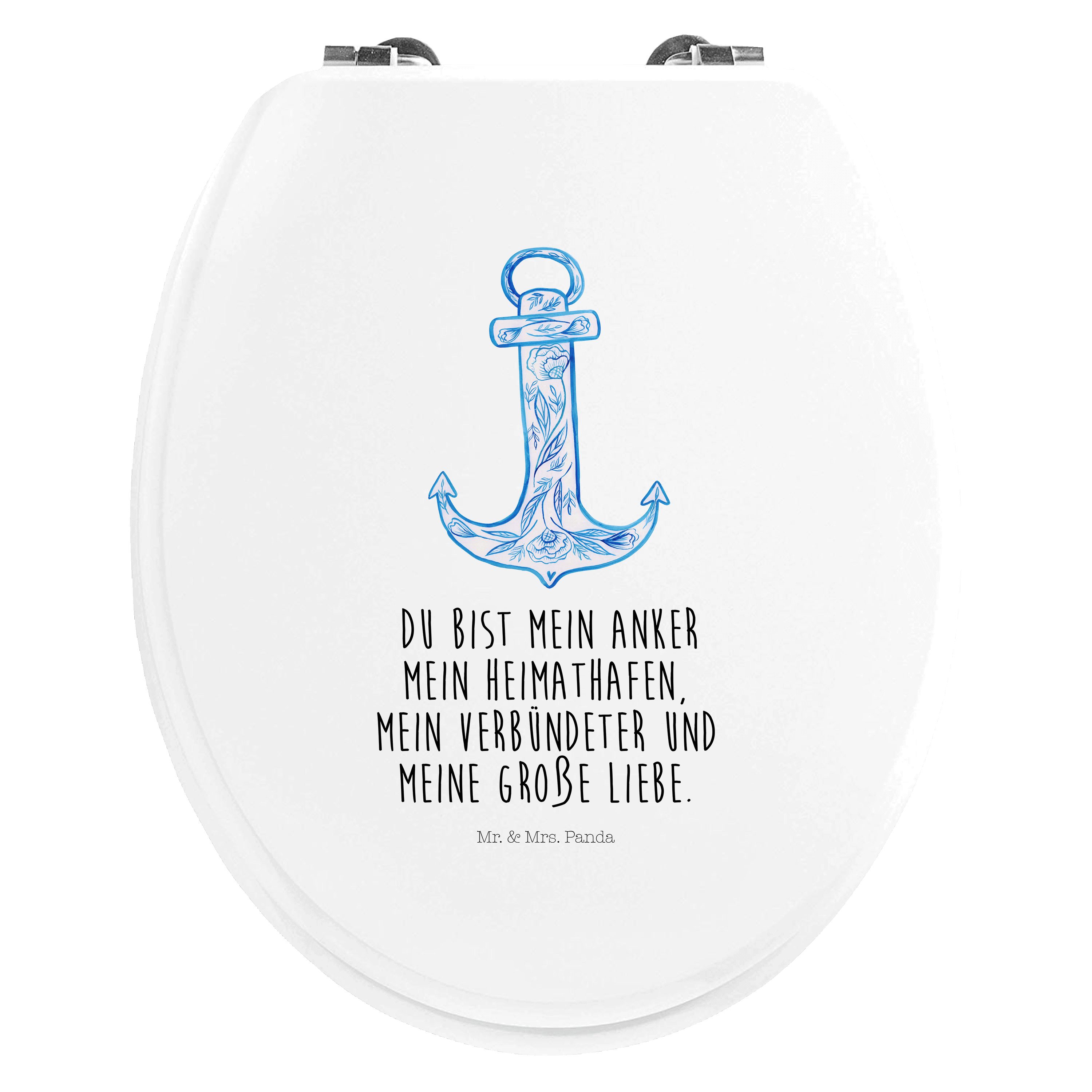 Mr. & Mrs. Panda WCSitz »Anker Blau Weiß Geschenk, lustige Sprüche