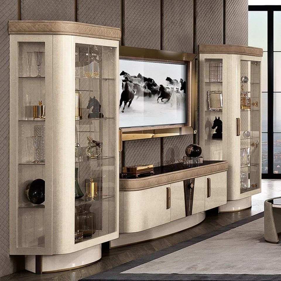 xlmoebel wohnwand modernes wohnzimmermöbel-set mit fernsehschrank