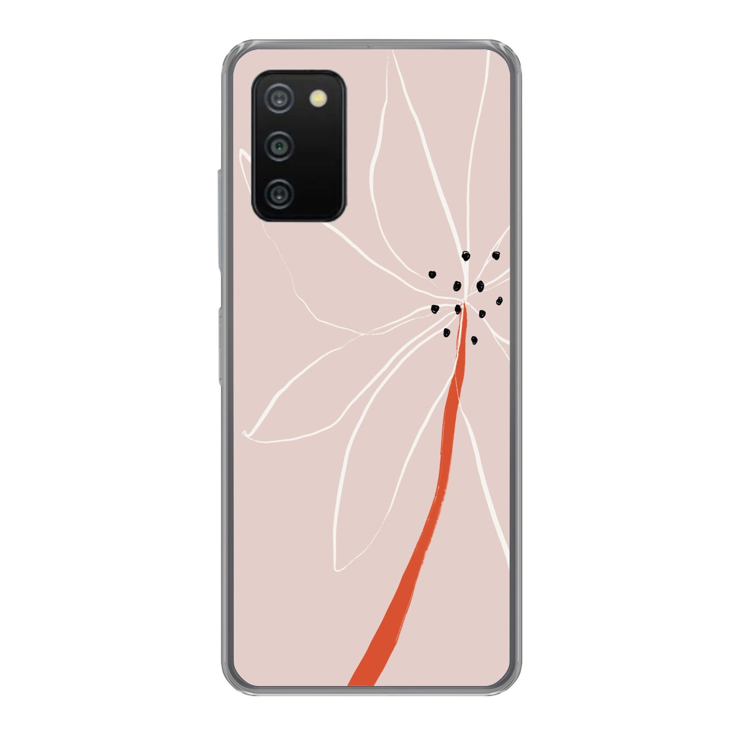 MuchoWow Handyhülle für Samsung Galaxy A03s Blumen - Abstrakt - Pastell, Smartphone-Bumper, Print, Handy Schutzhülle Dünn
