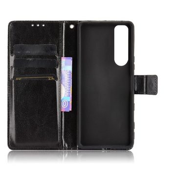 König Design Handyhülle Sony Xperia 5 III, Schutzhülle Schutztasche Case Cover Etuis Wallet Klapptasche Bookstyle