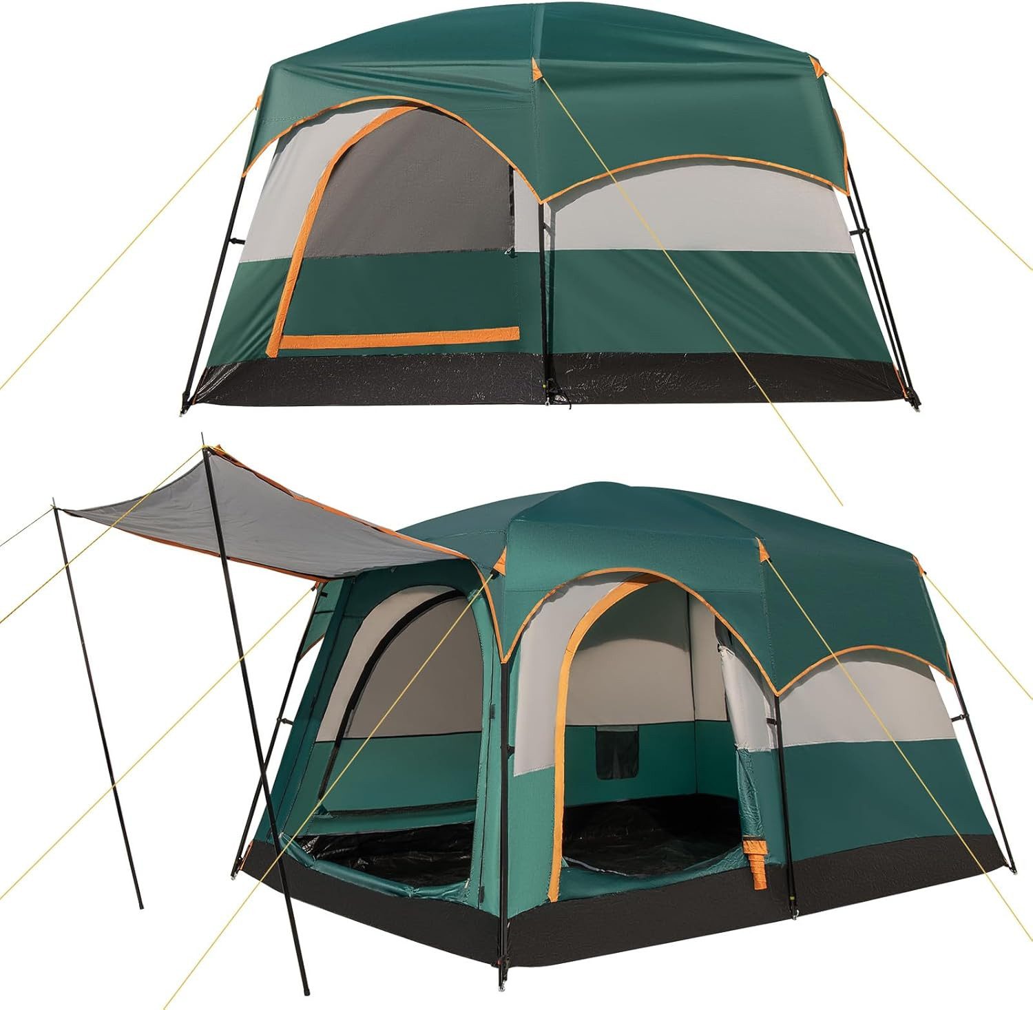 COSTWAY Kuppelzelt, Personen: 6, Camping Zelt, 323 x 211 x 189 cm günstig online kaufen