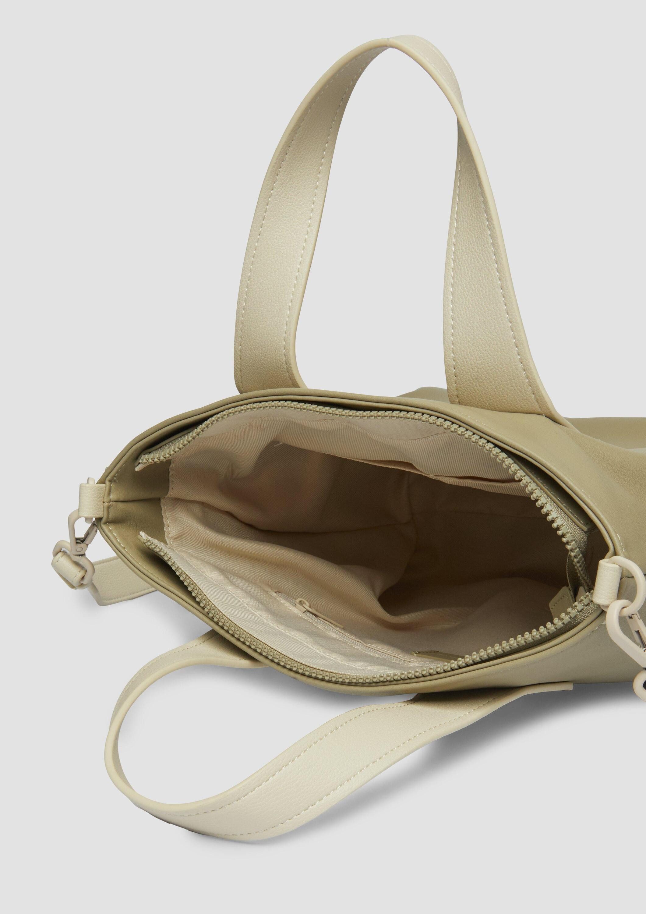 s.Oliver Umhängetasche Tasche, Lässiger Shopper mit abnehmbaren Riemen und Kurztragehenkel