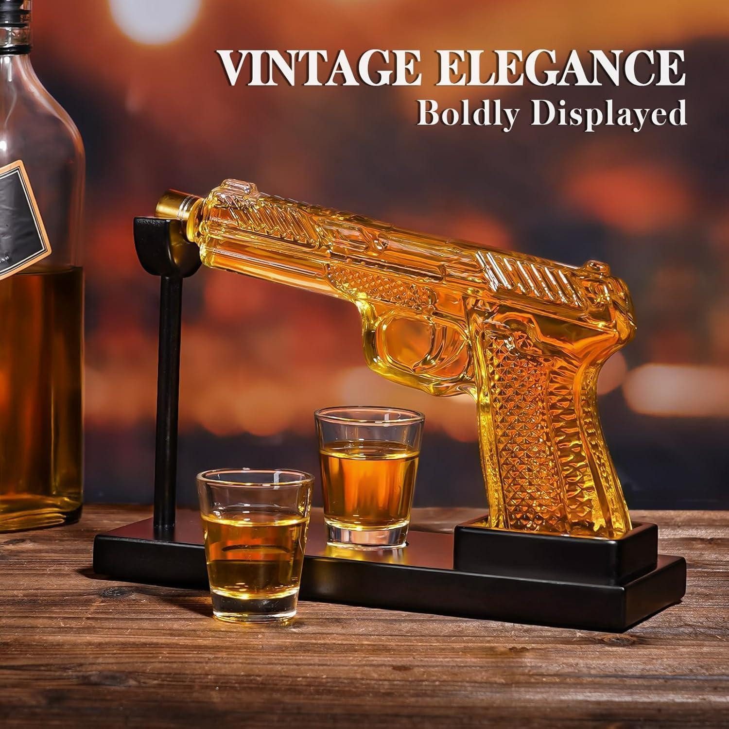 LuxusKollektion Karaffe Whisky Geschenkset Karaffe Schnapsgläser Geschenkidee Herren B1