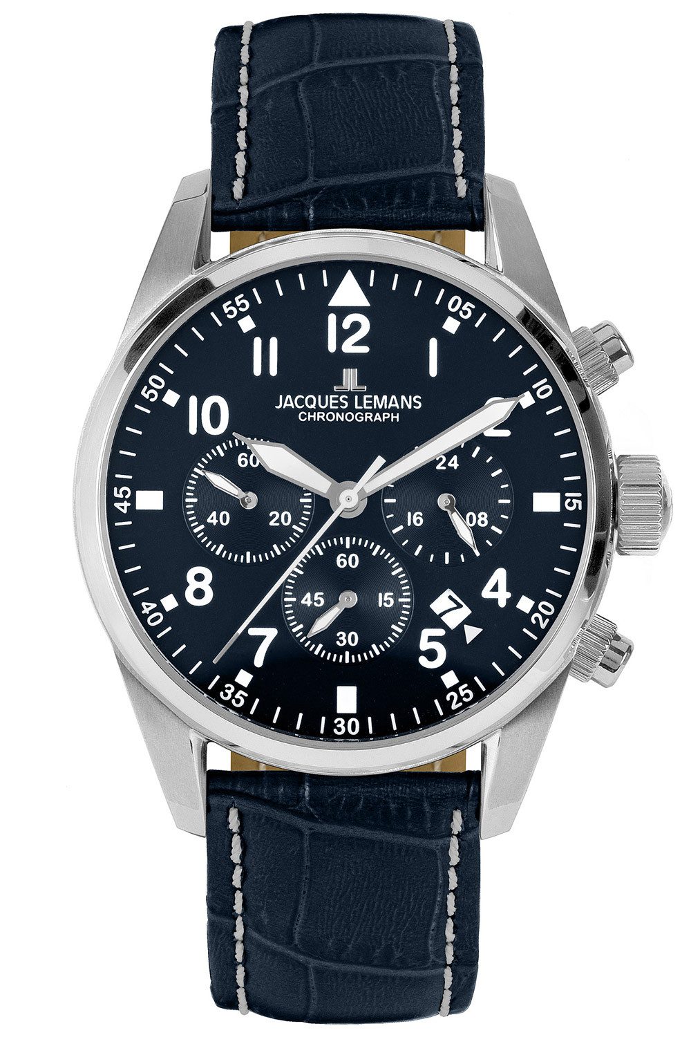 Jacques Lemans Quarzuhr Chronograph Barcelona Blau günstig online kaufen