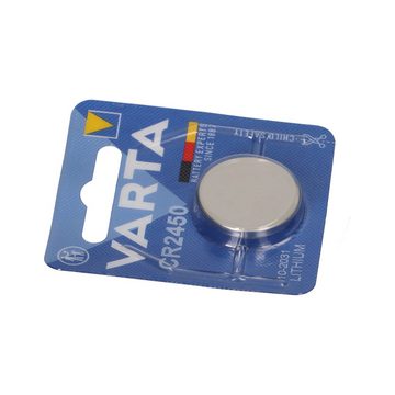 VARTA Ersatzbatterie ooono Verkehrsalarm Batterie 2x CR2450 Knopfzelle