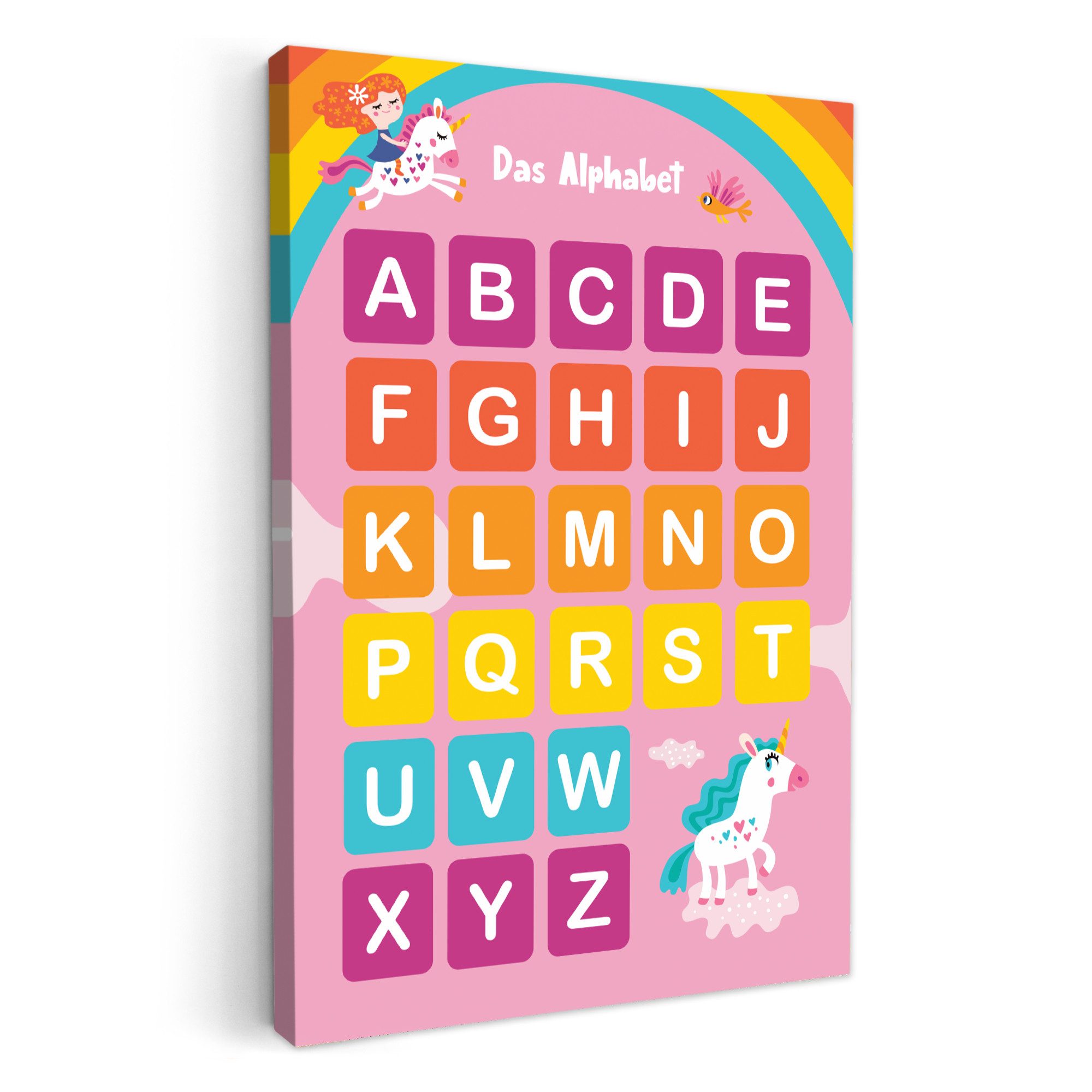 OneMillionCanvasses® Leinwandbild Pädagogisch - Alphabet lernen günstig online kaufen