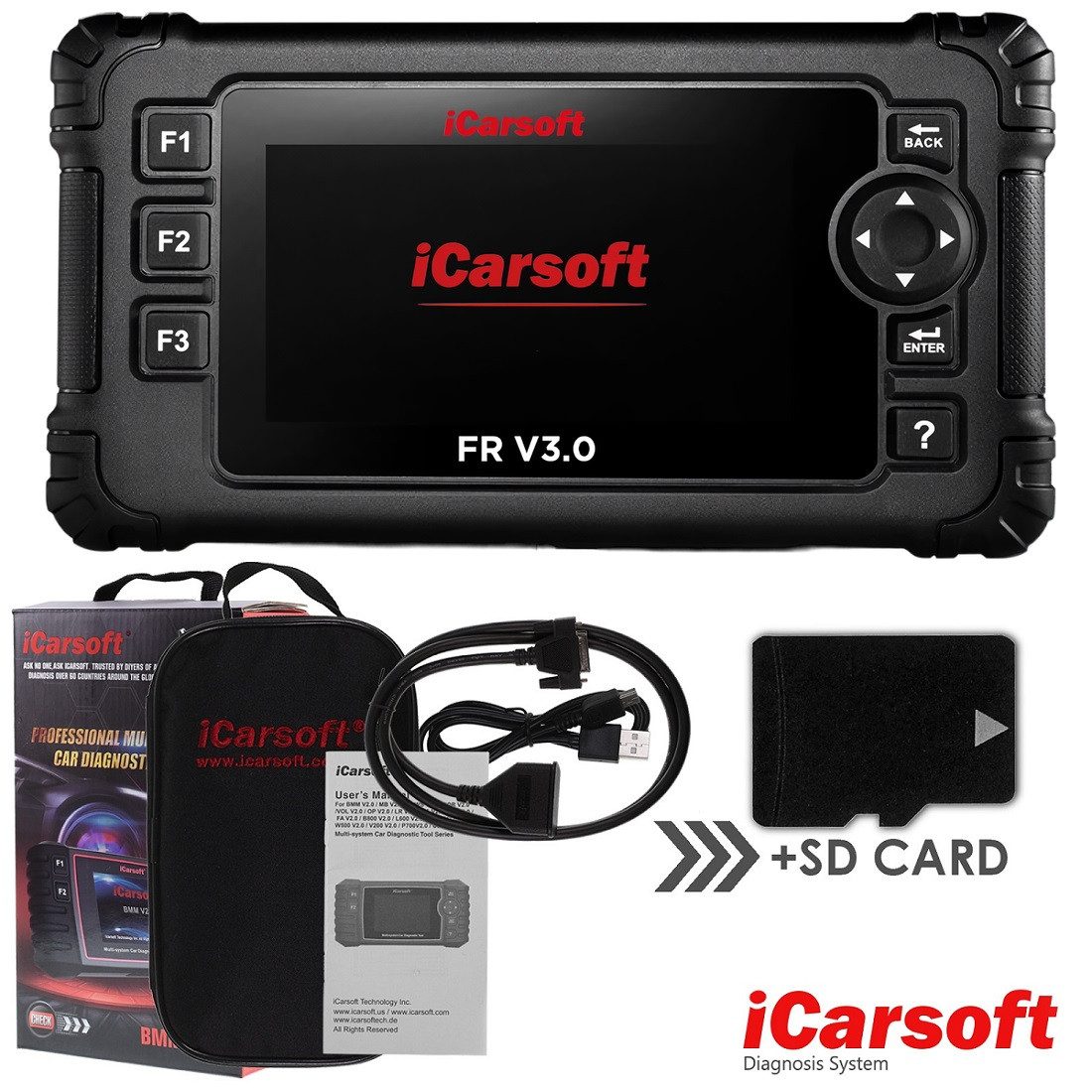 OBD2-Diagnosegerät FR V3.0 Diagnose für Citroen, Peugeot, Renault, Dacia, Fiat, Alfa