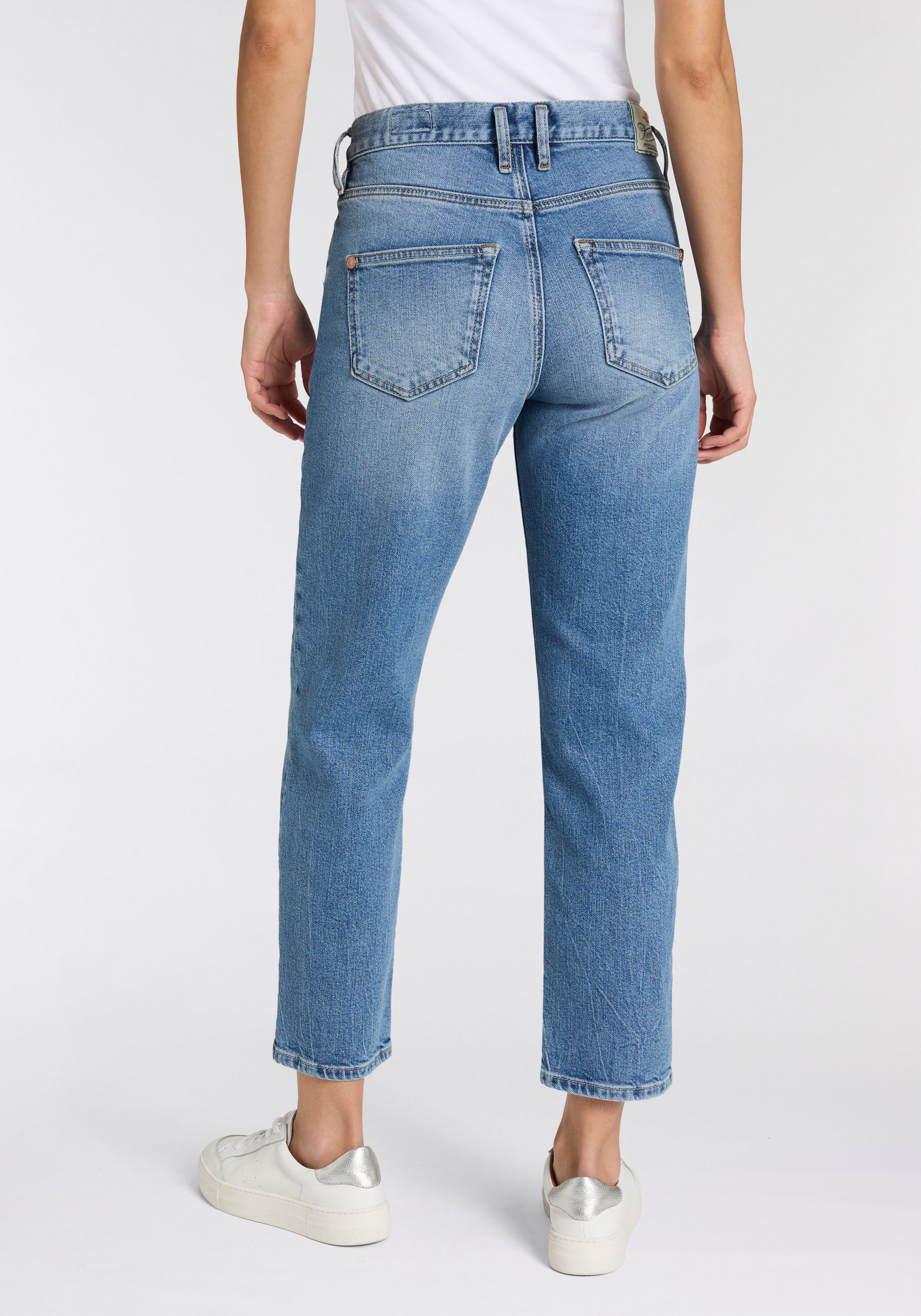 Herrlicher 5-Pocket-Jeans Breezy Cropped Denim Straight Fit