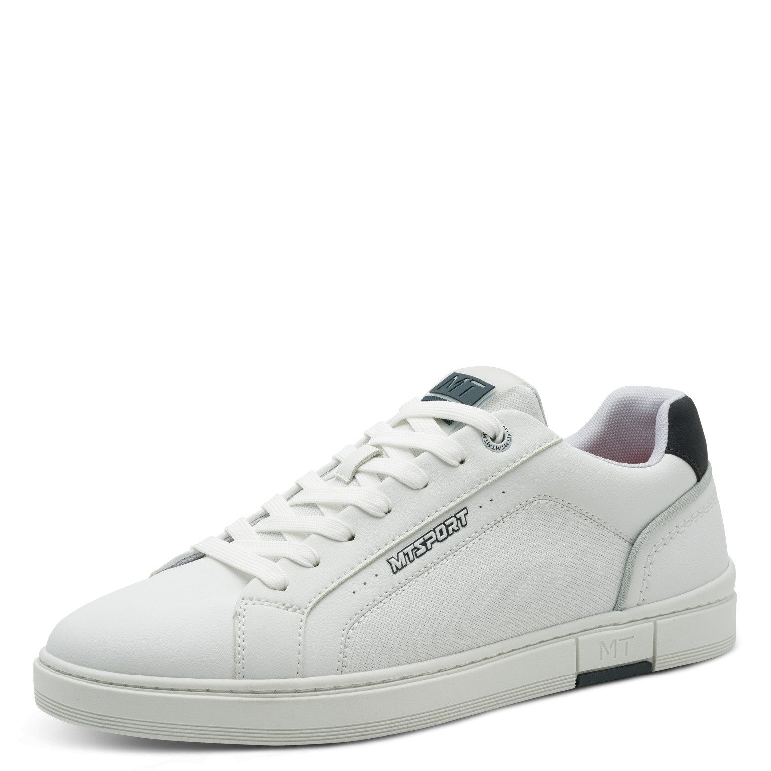 MARCO TOZZI Sneaker, Freizeitschuh, Halbschuh, Schnürer mit Ziernähten und Kontrastbesatz