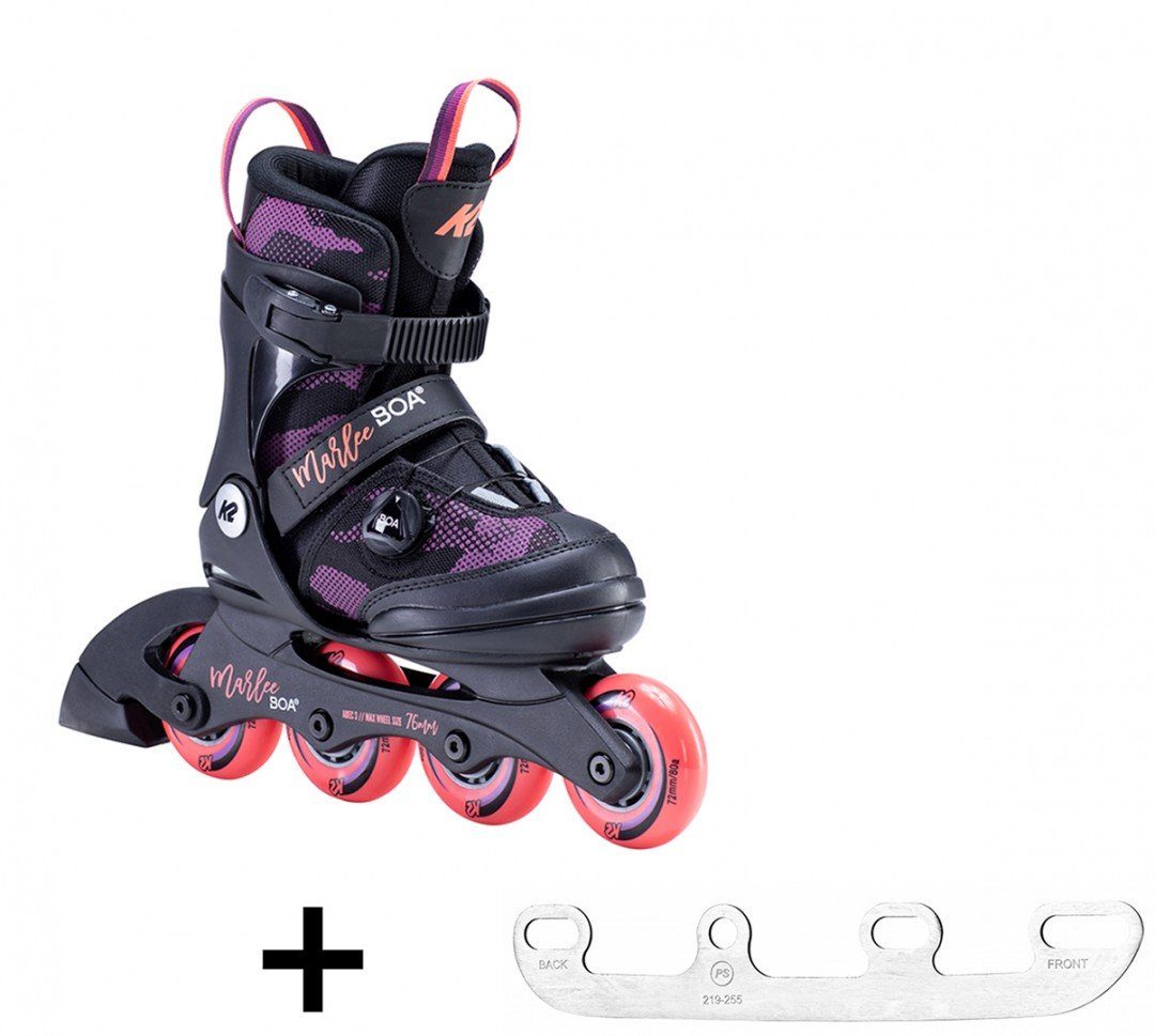 K2 Sports Europe Inlineskates K2 MARLEE BOA Kinder Inline Skate inkl. SABRES 4 Schlittschuh Eiskufen