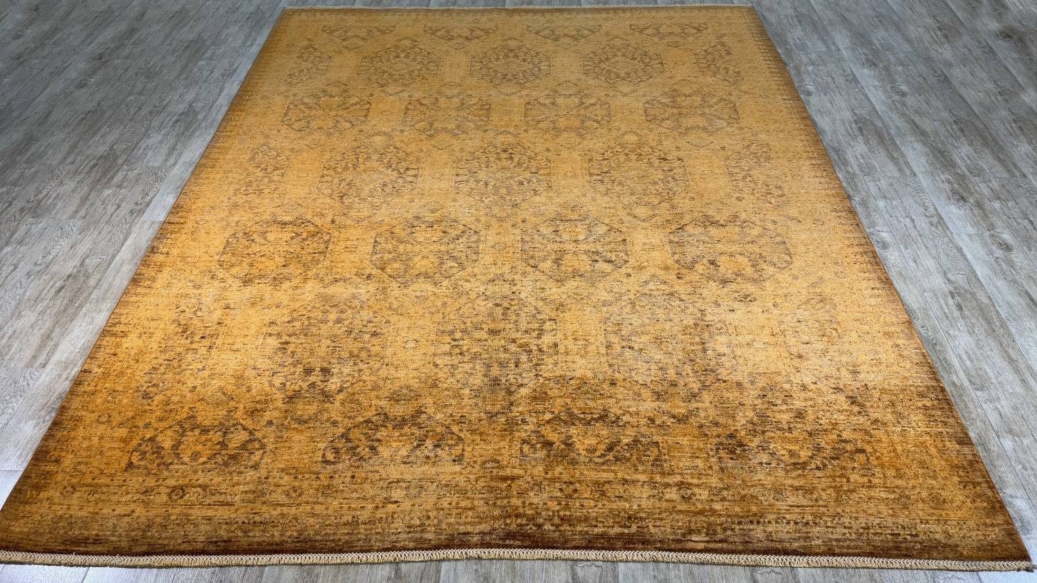 Rug Studios Teppich ZIEGLER FEIN-ORIGINAL HANDGEKNÜPFT, Rechteckig, Höhe: 8 mm, Handgefertigt, 237 x 293 cm, Gold