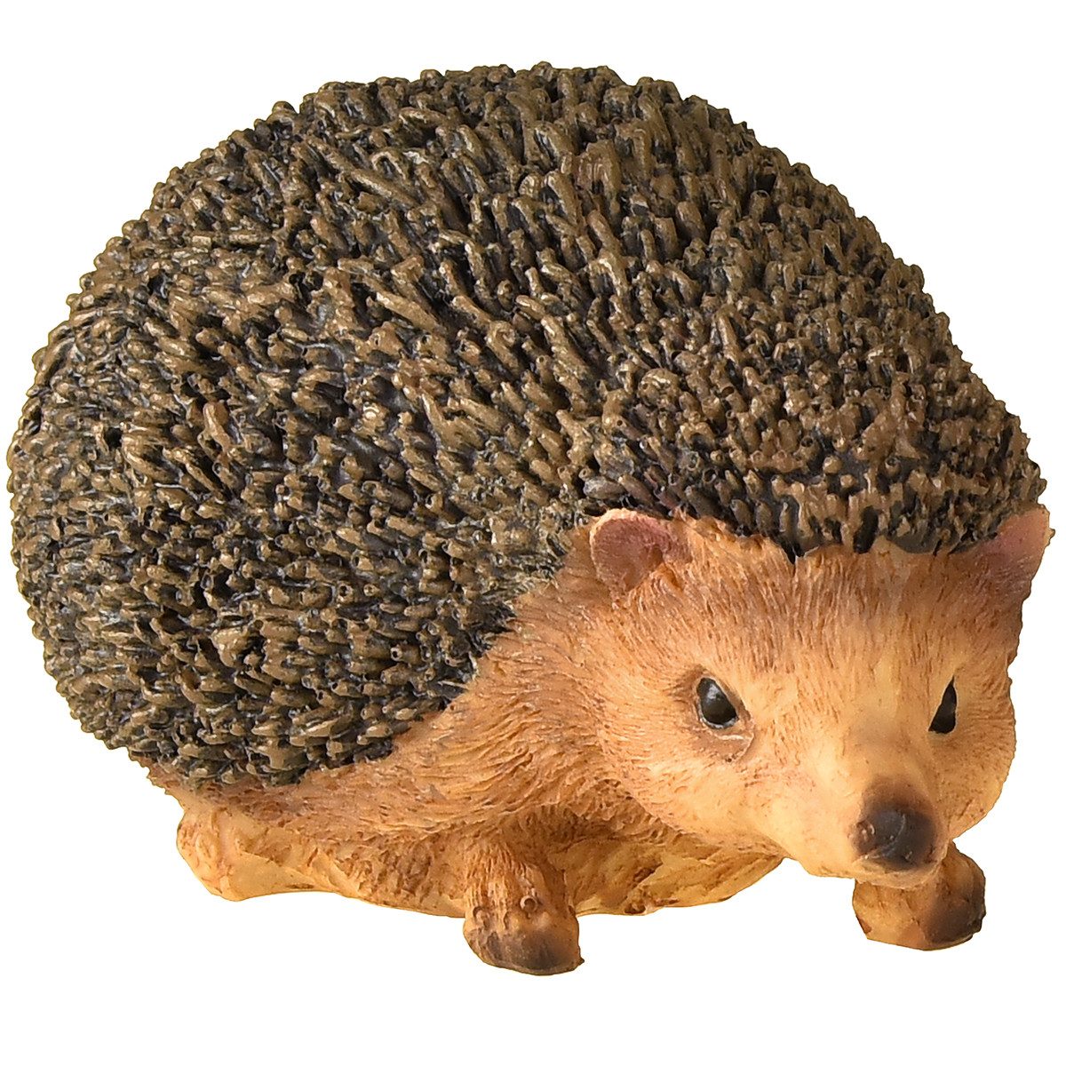 Florists Products Streudeko Igel Deko Handbemalt Herbst Braun 14×9,5×9cm Polyresin