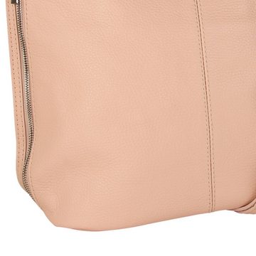 Toscanto Schultertasche Toscanto Damen Schultertasche Shopper (Schultertasche), Damen Schultertasche, Shopper Leder, rosa, Größe ca. 40cm