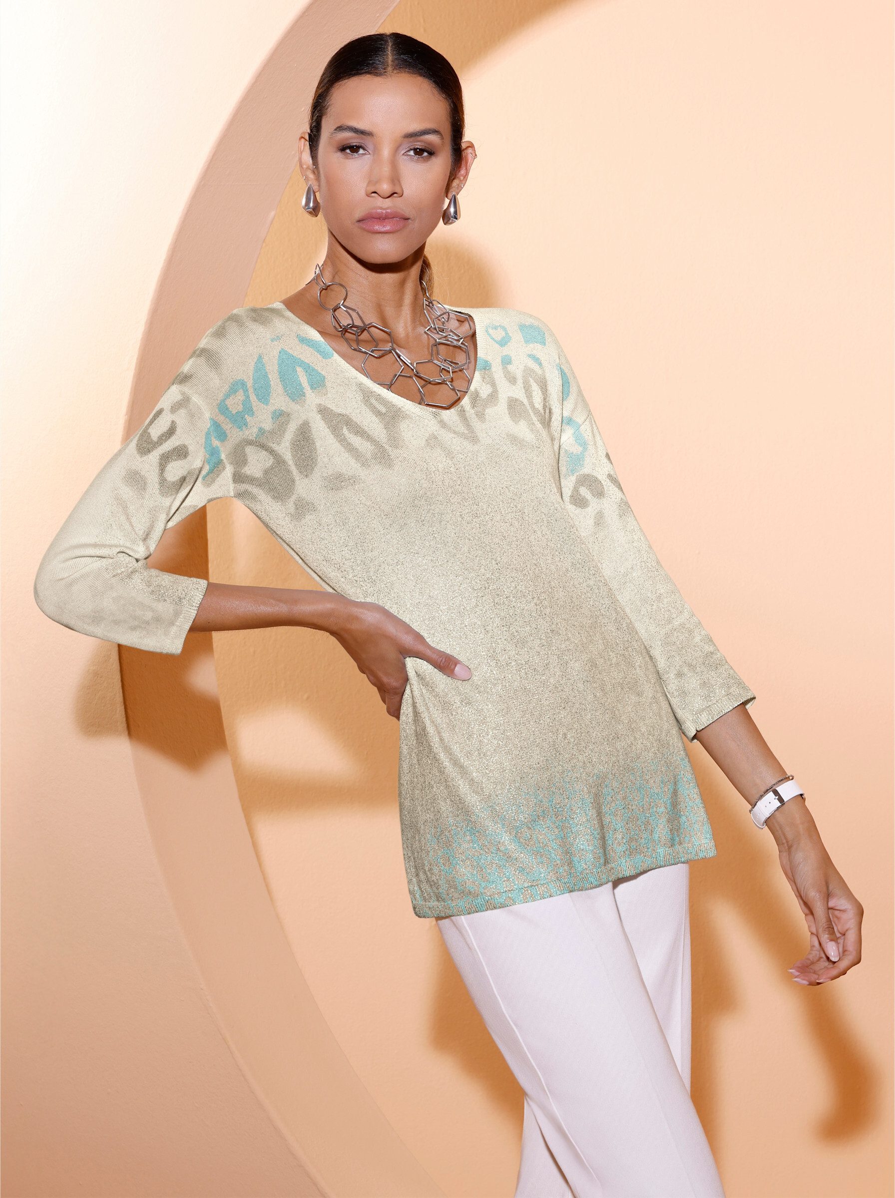 creation L Strickpullover 3/4 Arm-Pullover . günstig online kaufen