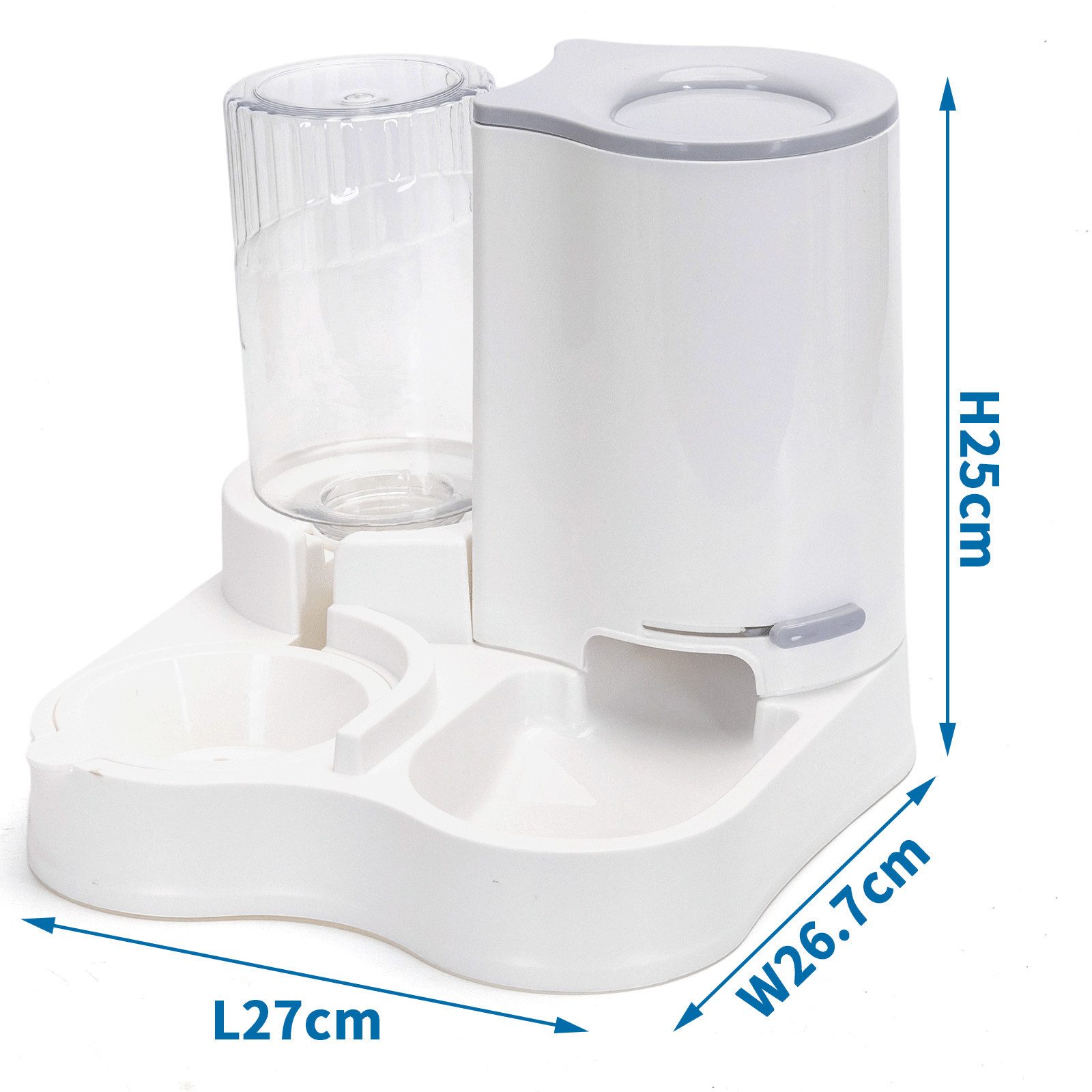 nobleza Katzen-Futterspender 2 En 1 Comedero para Gatos, Bebedero Automático para Gatos