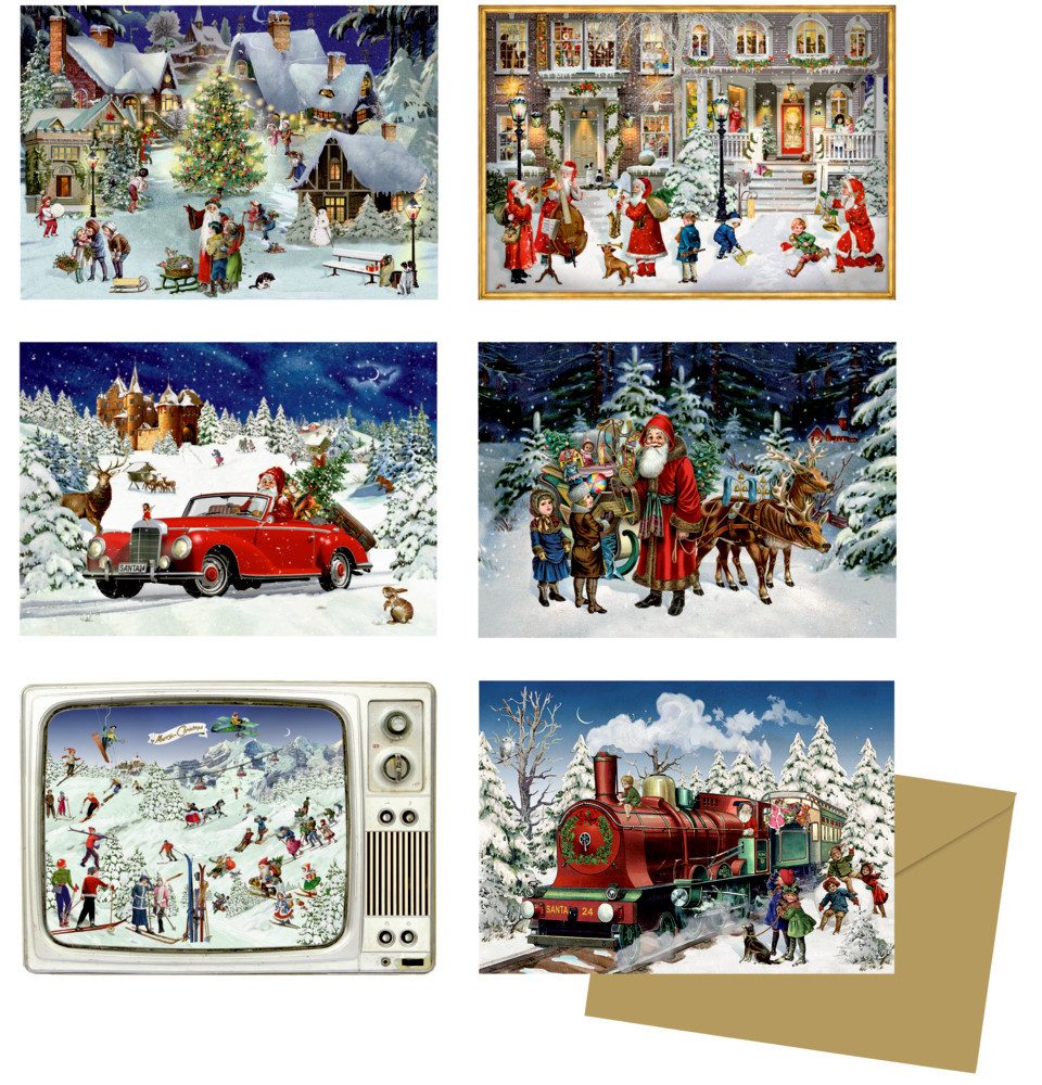 COPPENRATH DIE SPIEGELBURG Adventskalender Miniatur-Adventskalender-Sortiment - Nostalgische Adventszeit