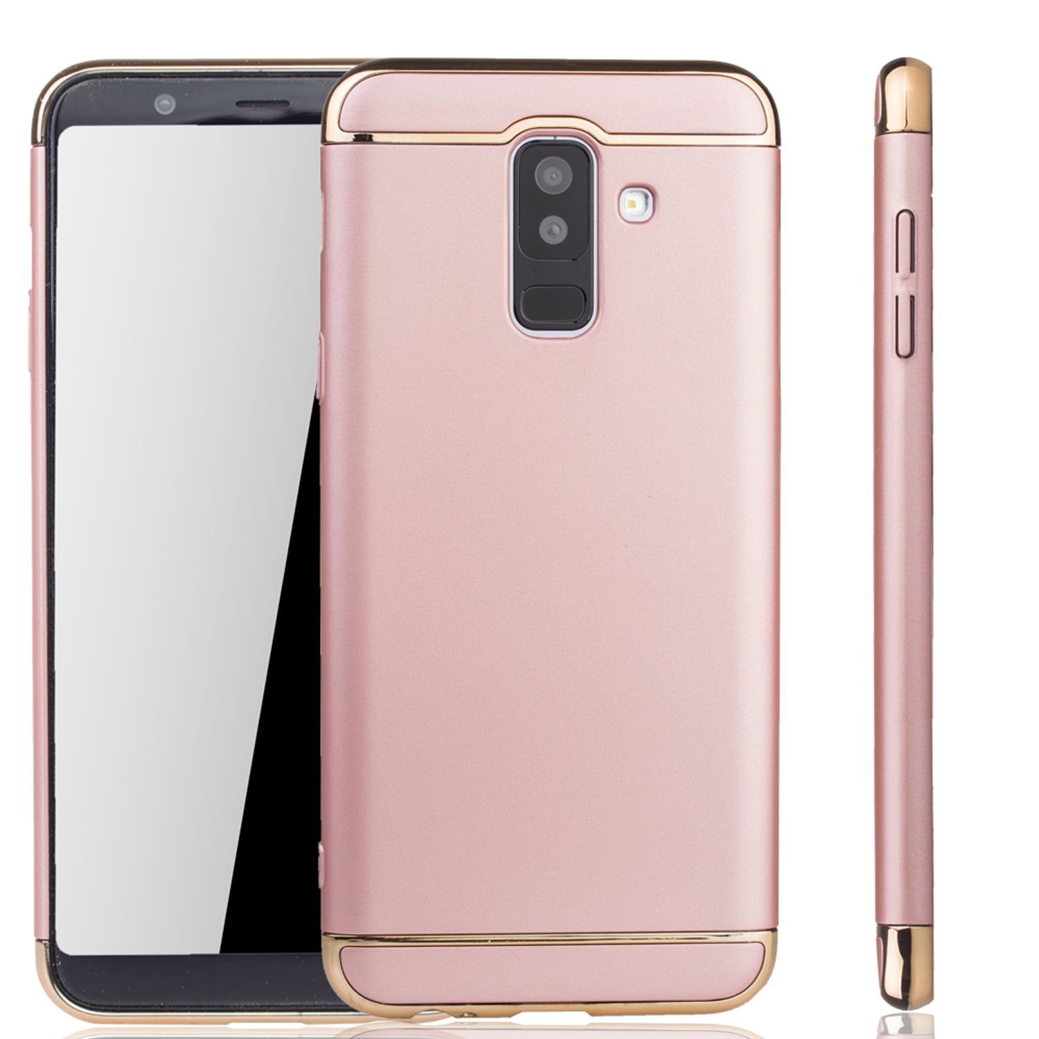 König Design Handyhülle Samsung Galaxy A6 Plus (2018), Samsung Galaxy A6  Plus (2018) Handyhülle Backcover Rosa