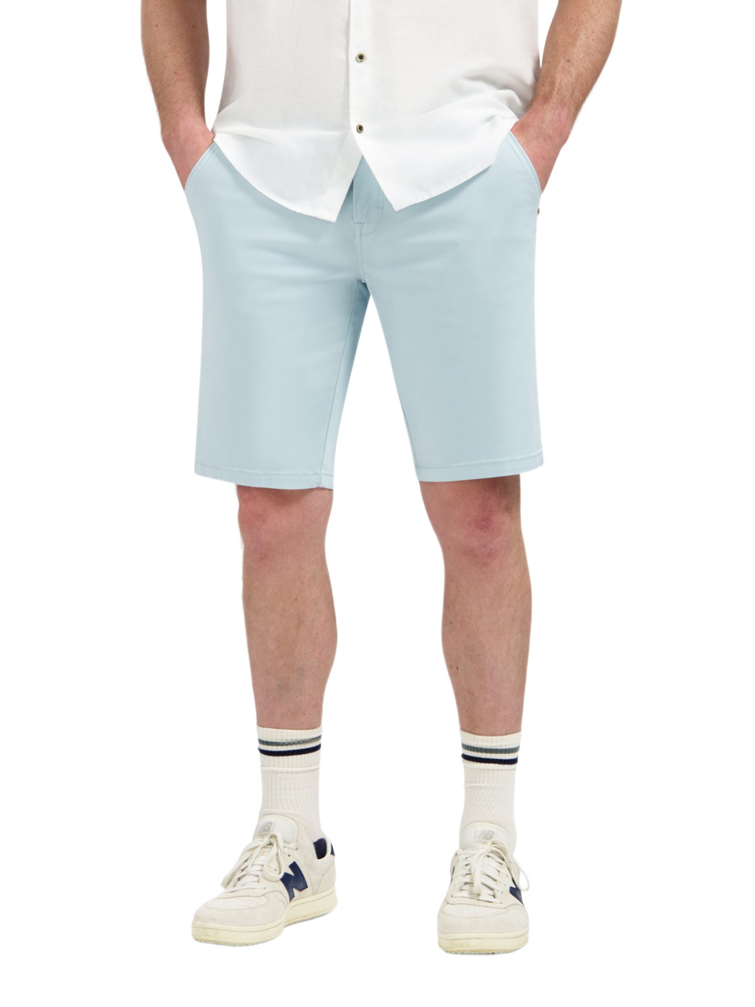 NO EXCESS Bermudas SN blau,Freizeit,Baumwolle,Unifarben,Regular Fit