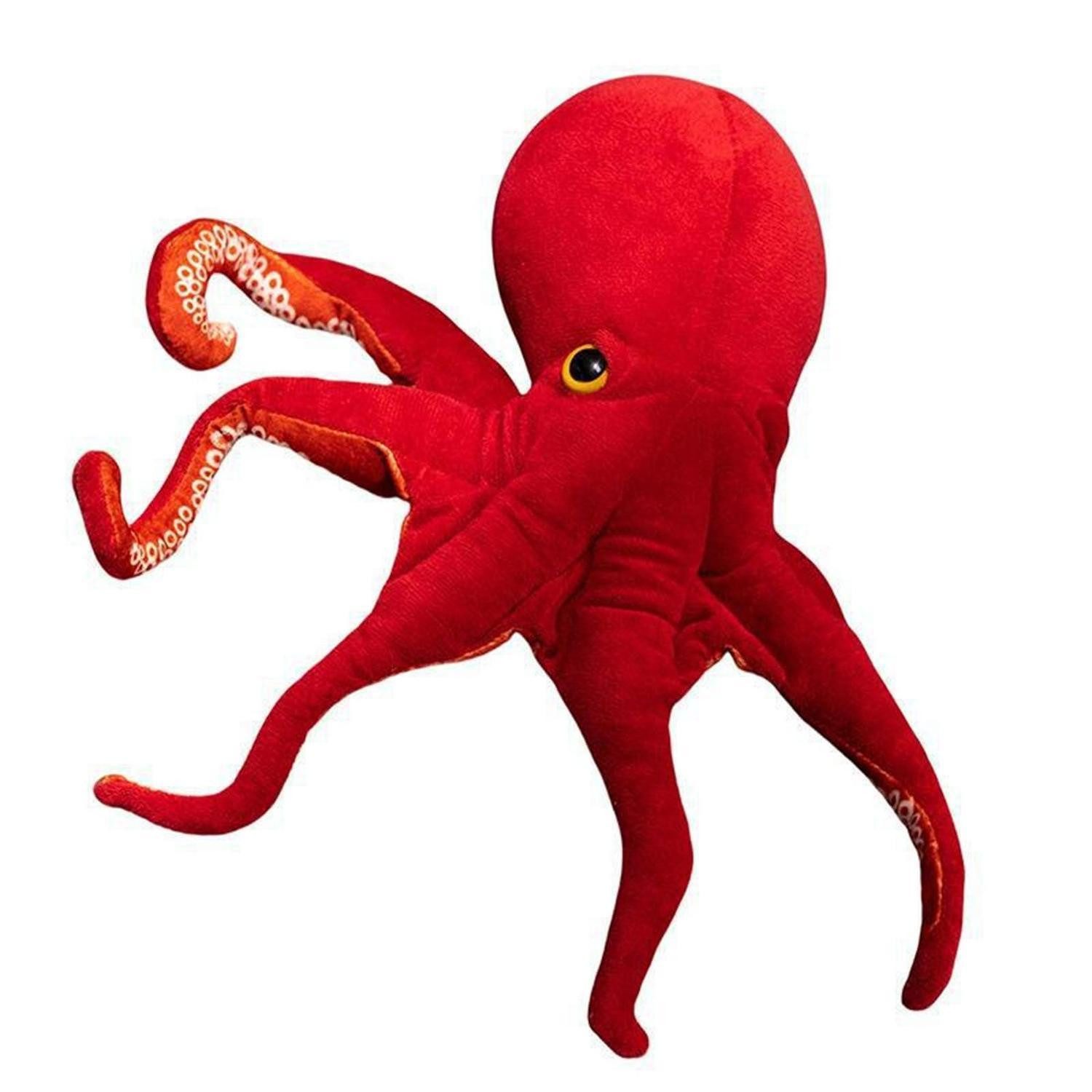 LuxusKollektion Kuscheltier Kuscheltier Oktopus Wendeplüsch Kissen Kinder Jungen Mädchen 75 cm Rot